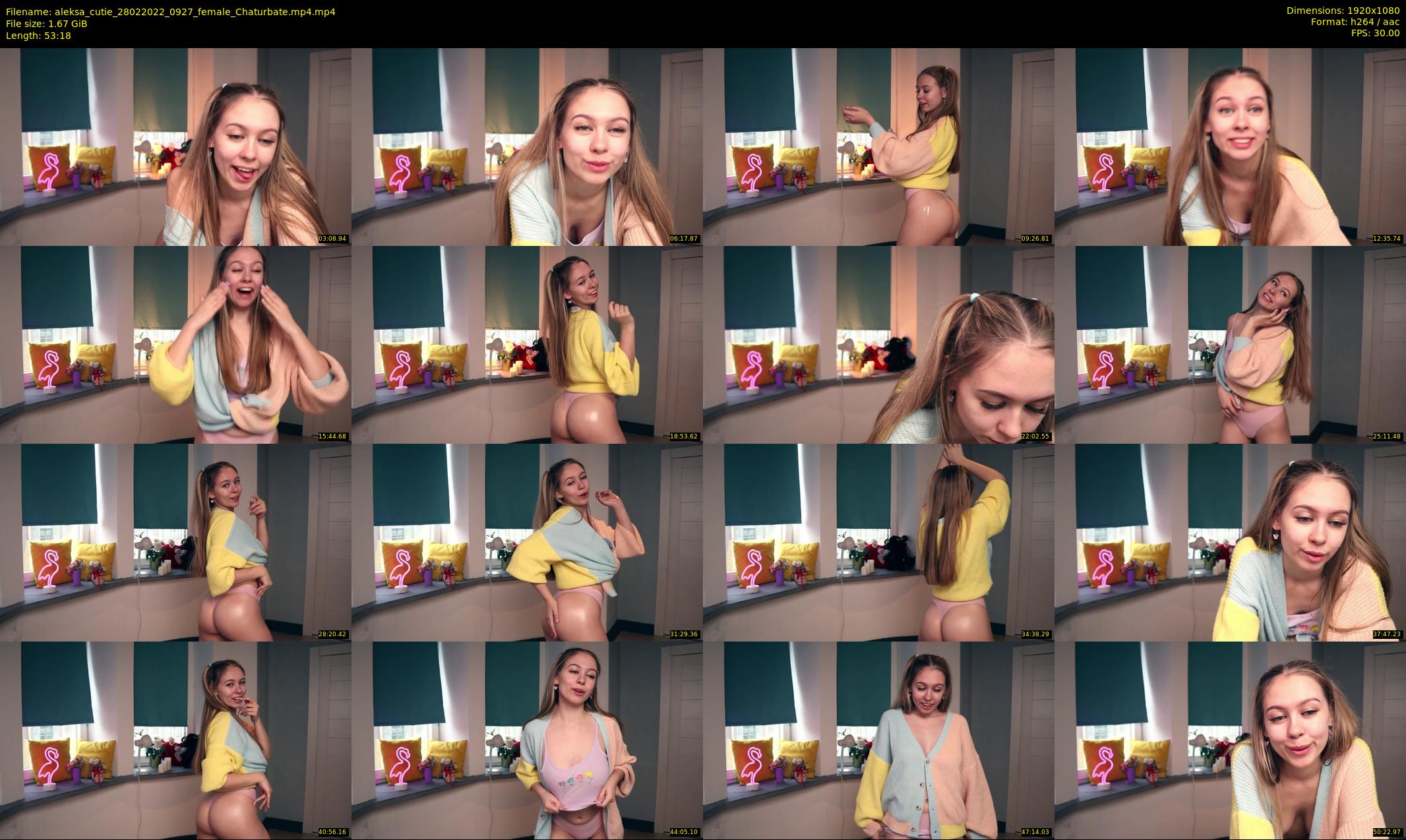 aleksa_cutie — 54 minute Chaturbate female cam show recording, 1080p, Feb 28, 2022