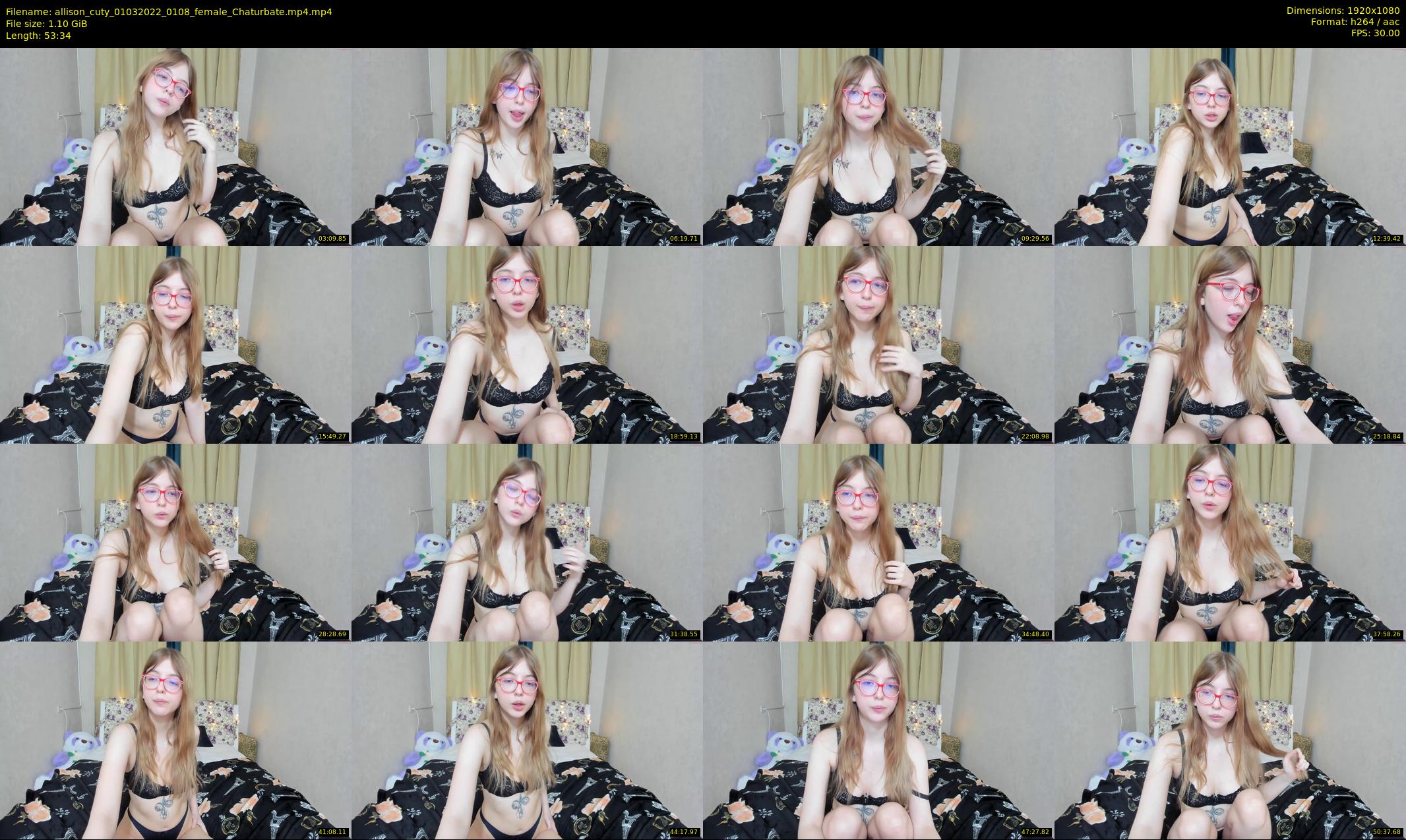 allison_cuty — 54 minute Chaturbate female cam show recording, 1080p, Mar 1, 2022