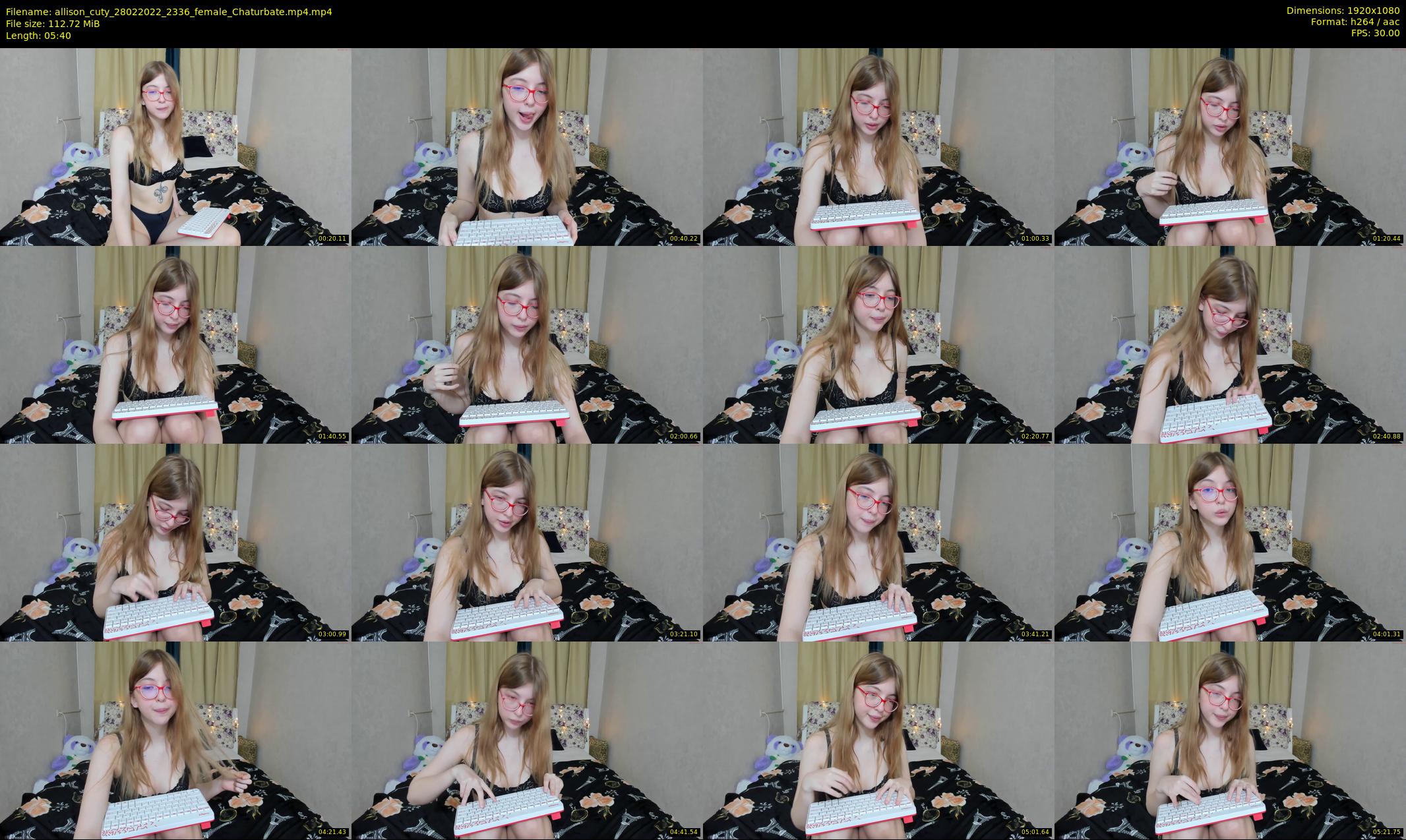 allison_cuty — 6 minute Chaturbate female cam show recording, 1080p, Feb 28, 2022