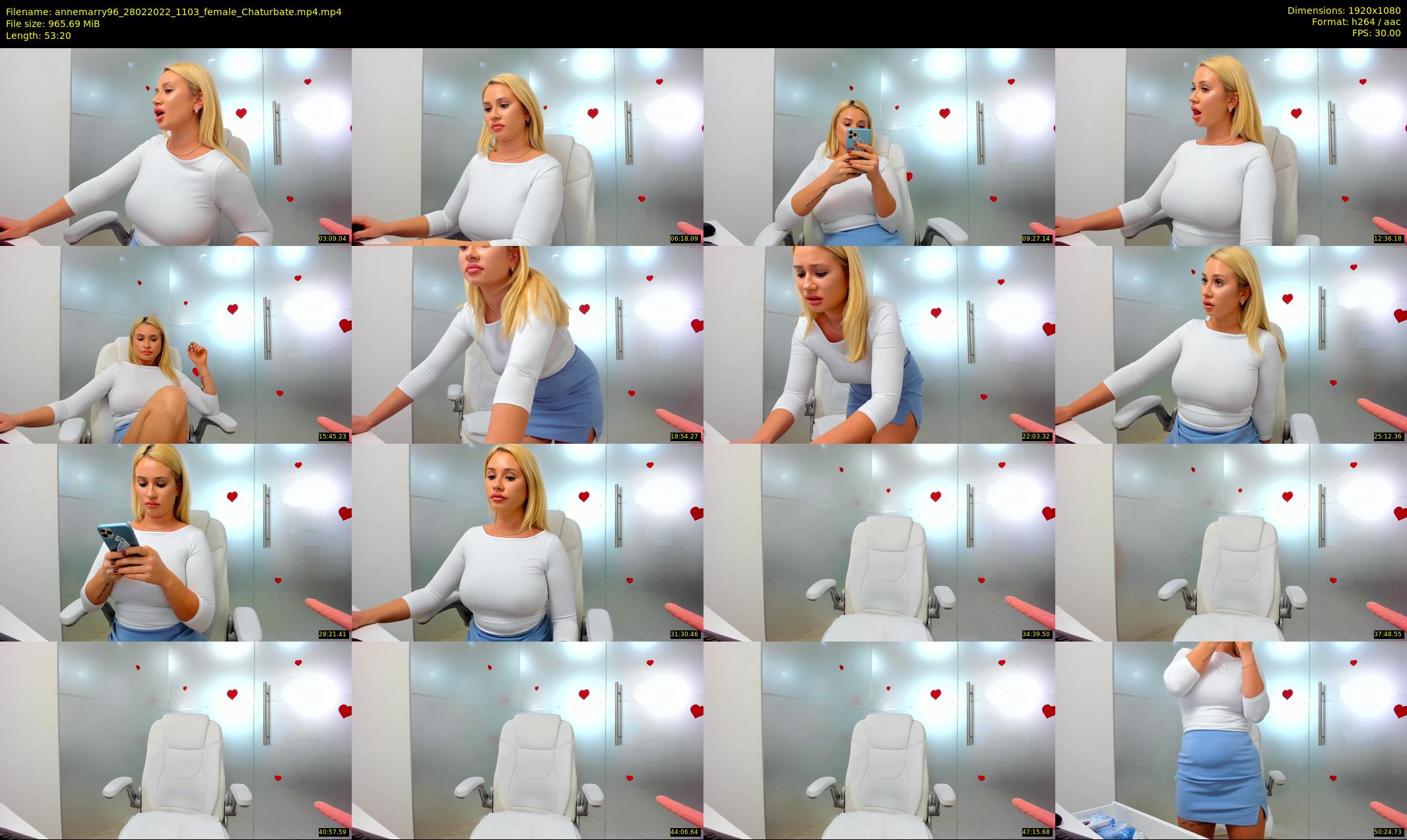 annemarry96 — 54 minute Chaturbate female cam show recording, 1080p, Feb 28, 2022