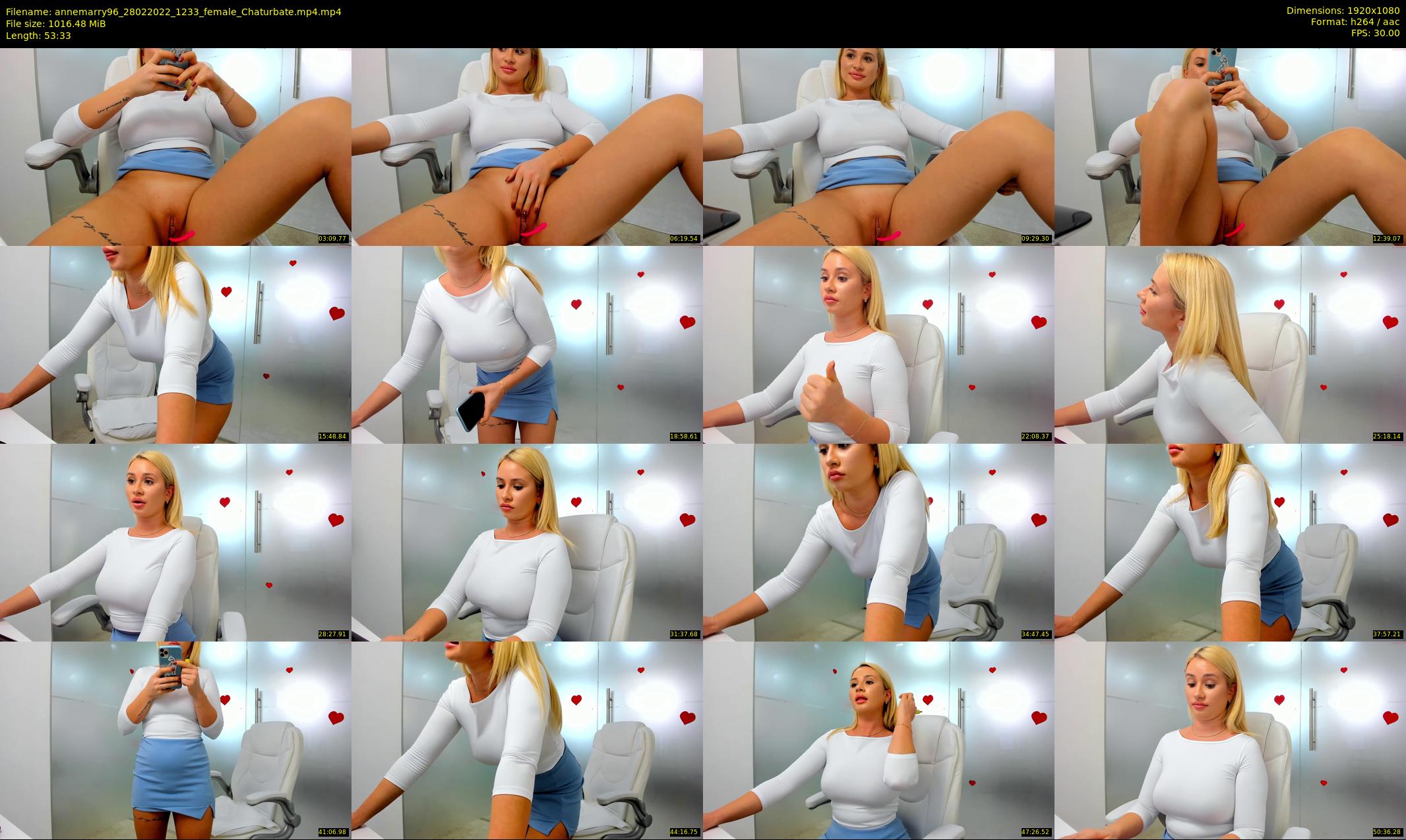 annemarry96 — 54 minute Chaturbate female cam show recording, 1080p, Feb 28, 2022