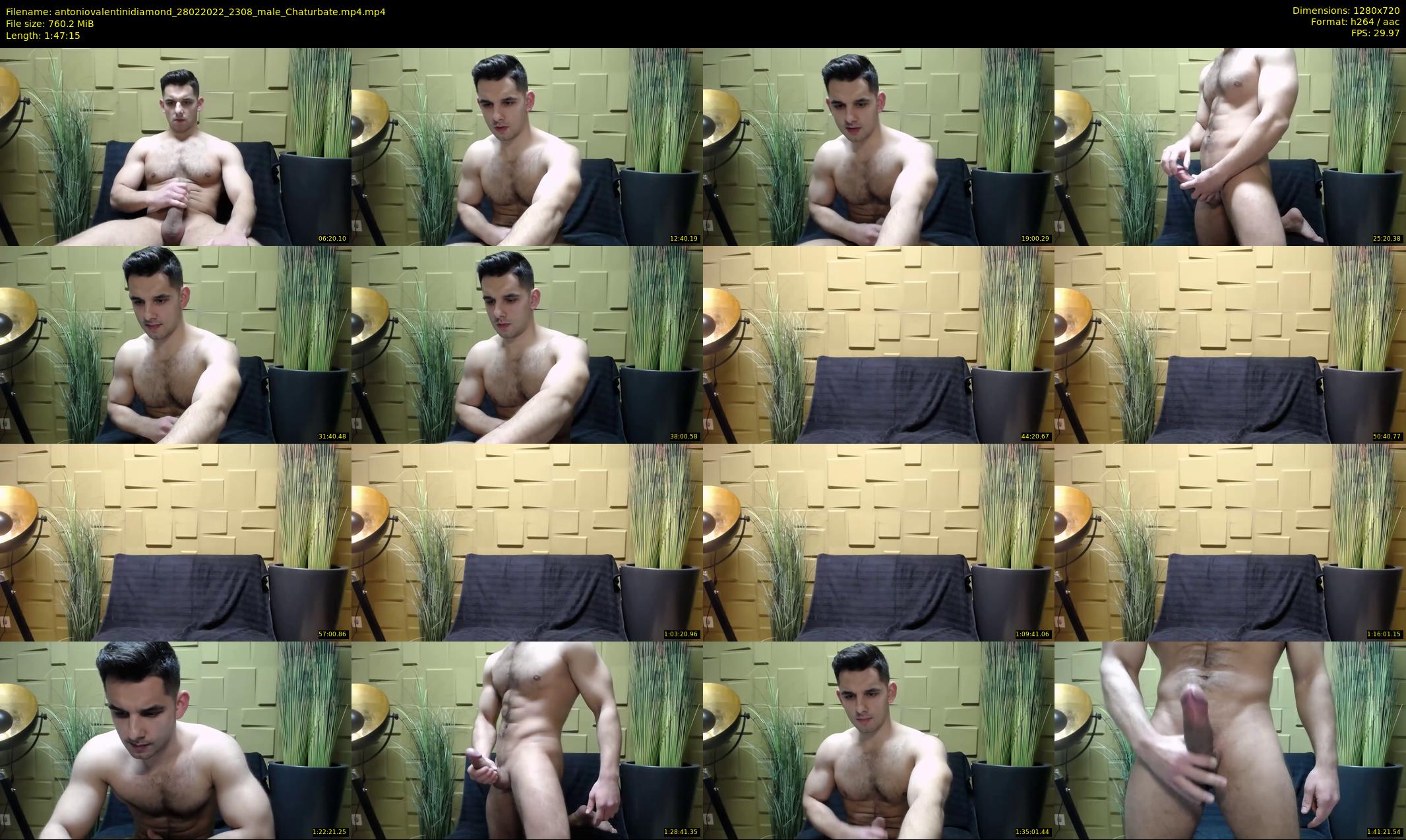 antoniovalentinidiamond — 108 minute Chaturbate male cam show recording, 720p, Feb 28, 2022