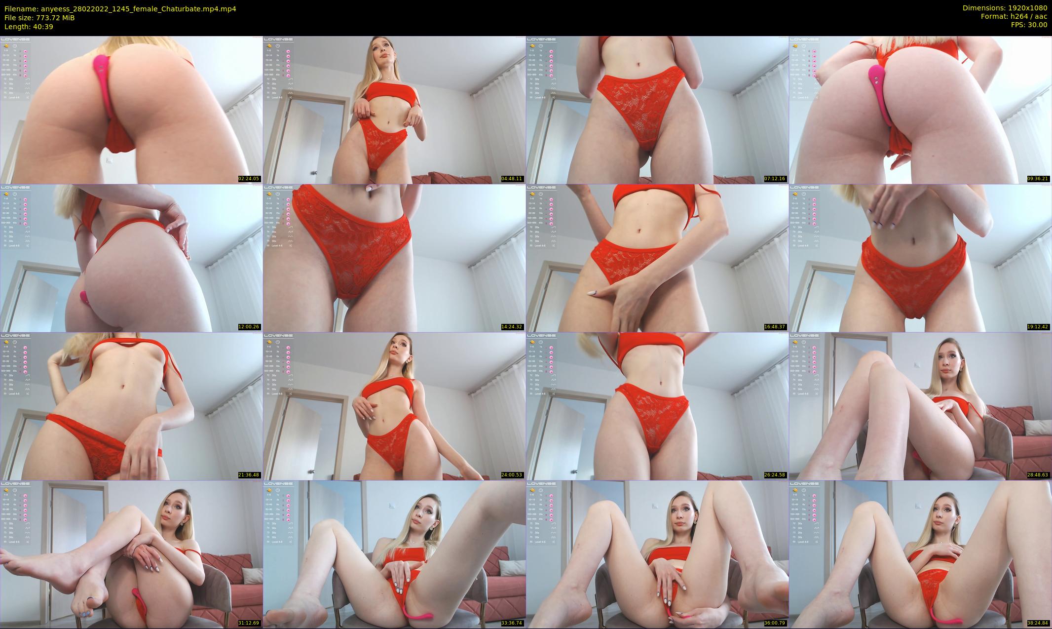 anyeess — 41 minute Chaturbate female cam show recording, 1080p, Feb 28, 2022