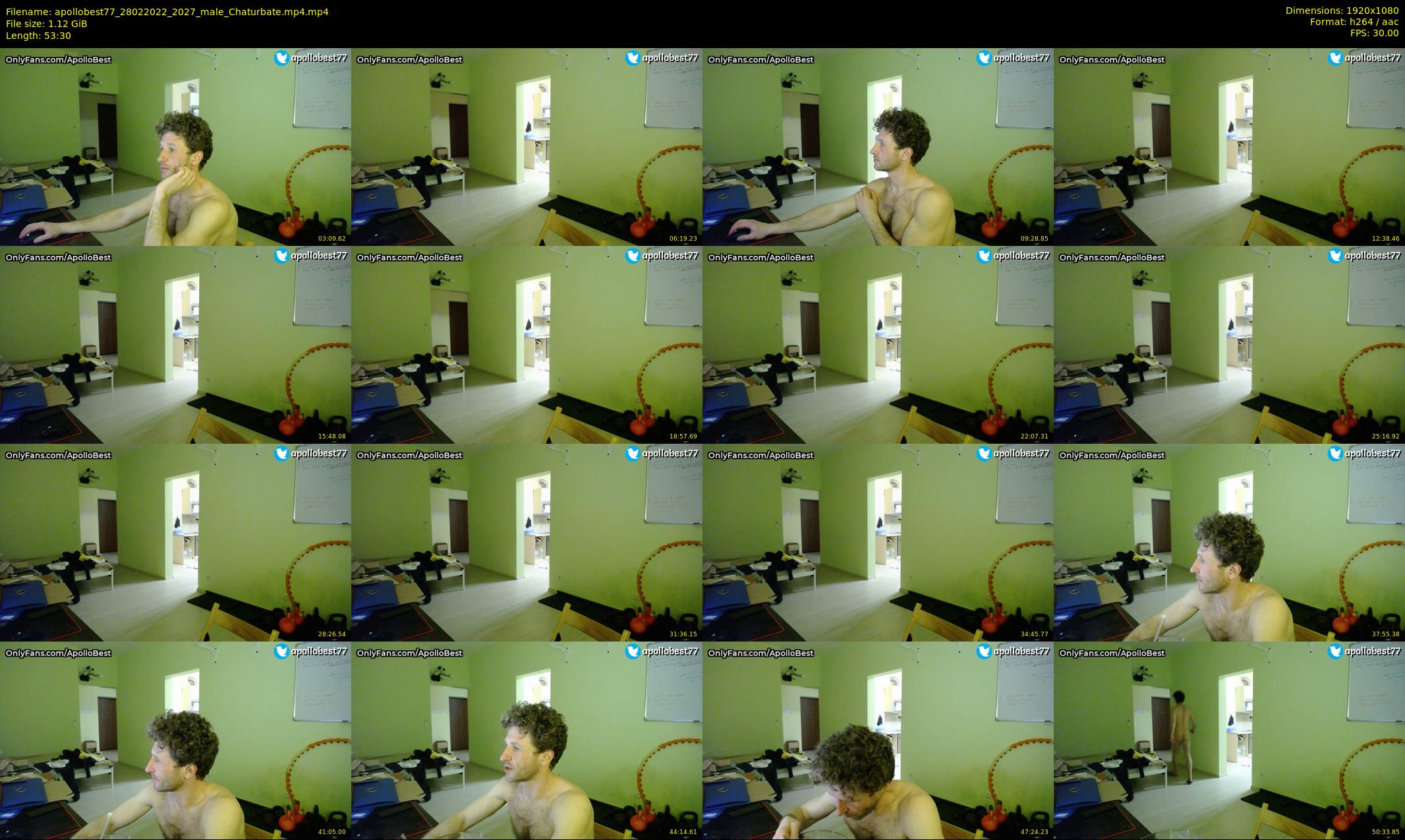 apollobest77 — 54 minute Chaturbate male cam show recording, 1080p, Feb 28, 2022