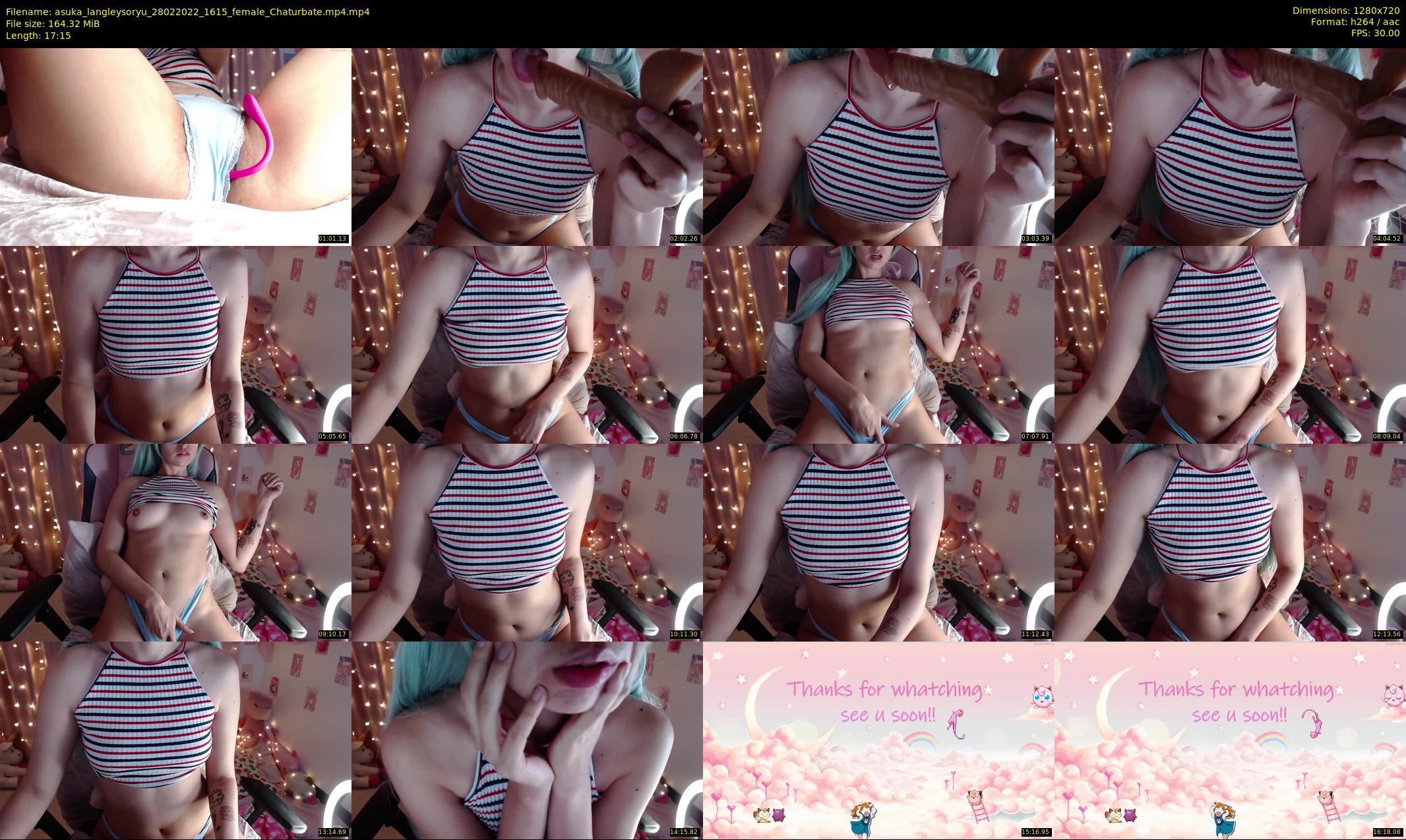 asuka_langleysoryu — 18 minute Chaturbate female cam show recording, 720p, Feb 28, 2022
