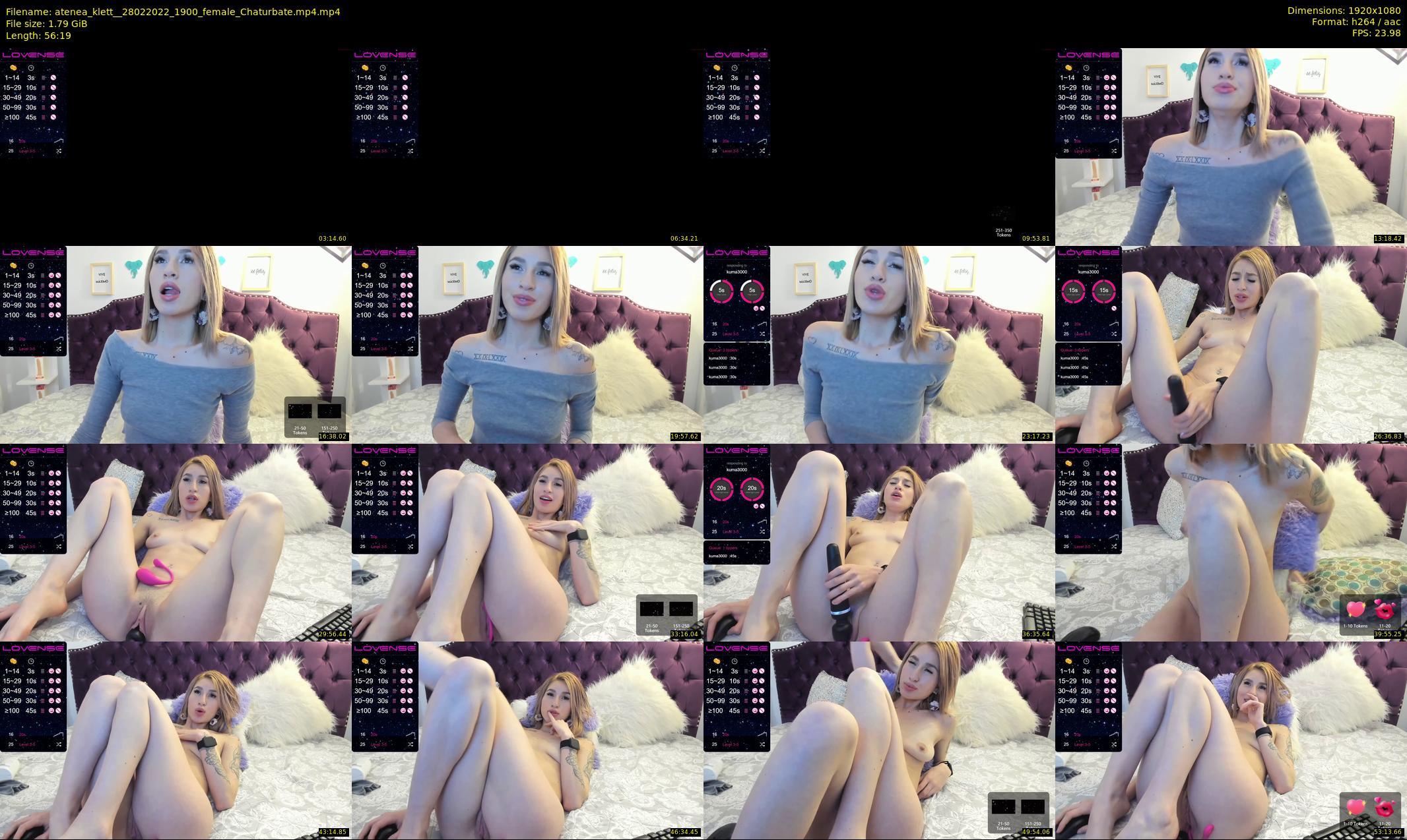 atenea_klett_ — 57 minute Chaturbate female cam show recording, 1080p, Feb 28, 2022