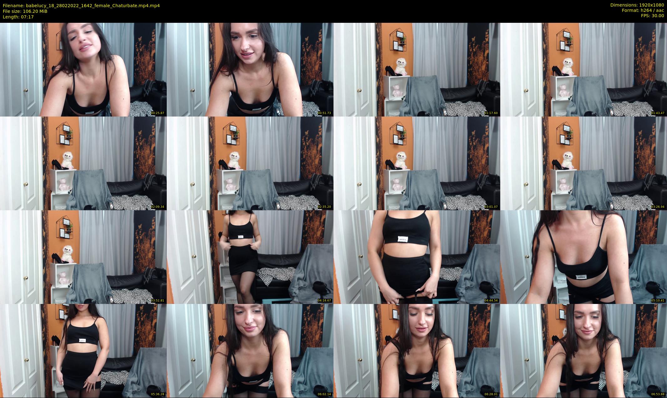 babelucy_18 — 8 minute Chaturbate female cam show recording, 1080p, Feb 28, 2022