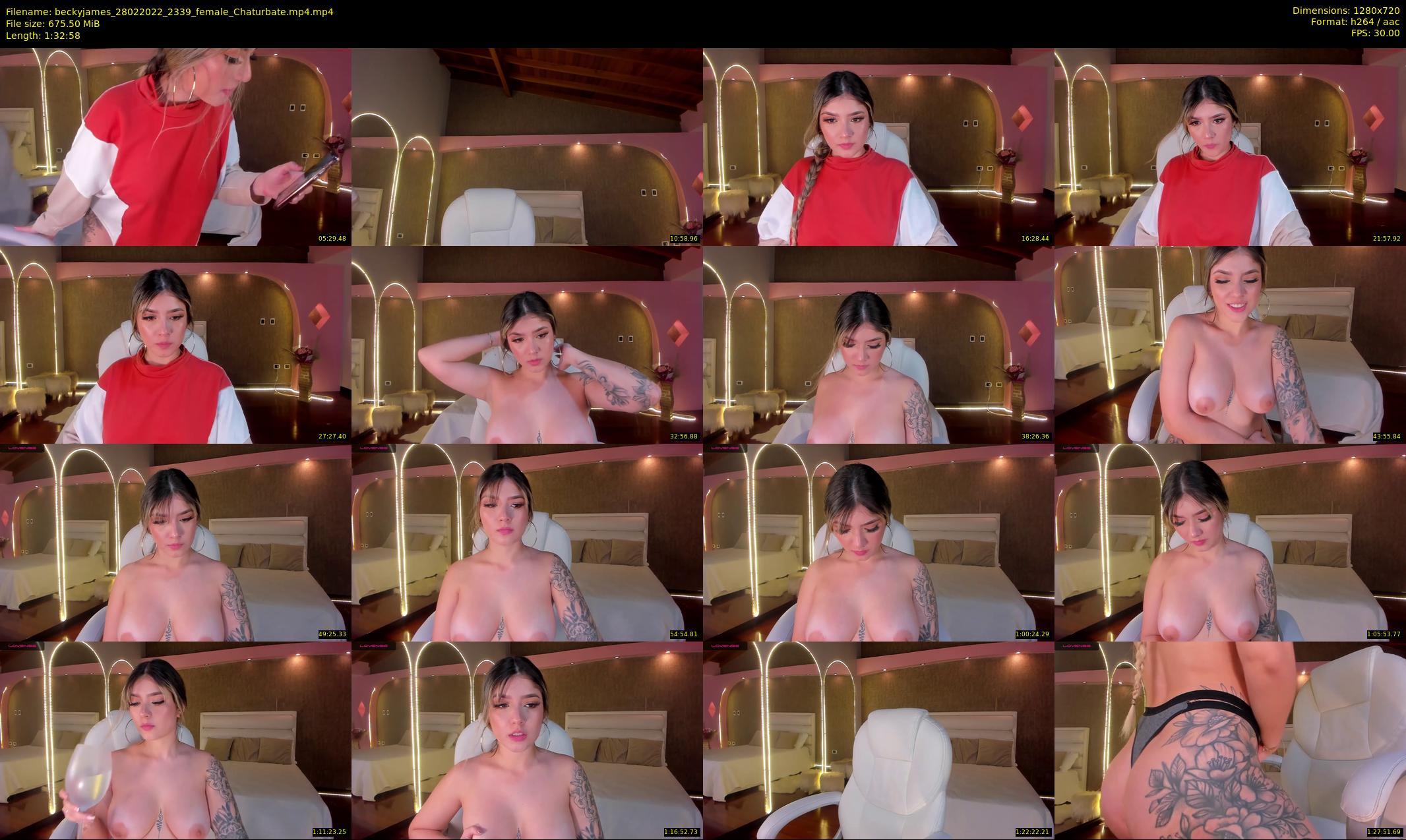 beckyjames — 93 minute Chaturbate female cam show recording, 720p, Feb 28, 2022