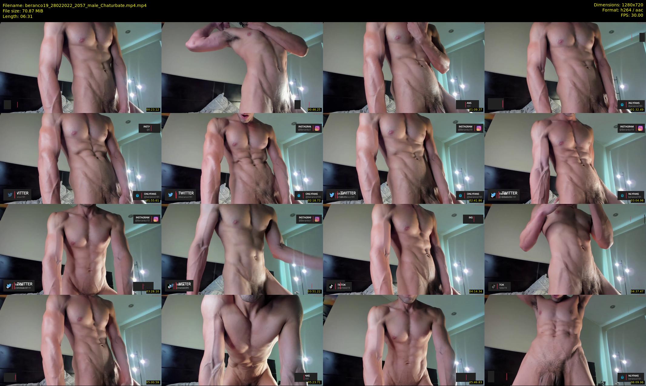 beranco19 — 7 minute Chaturbate male cam show recording, 720p, Feb 28, 2022
