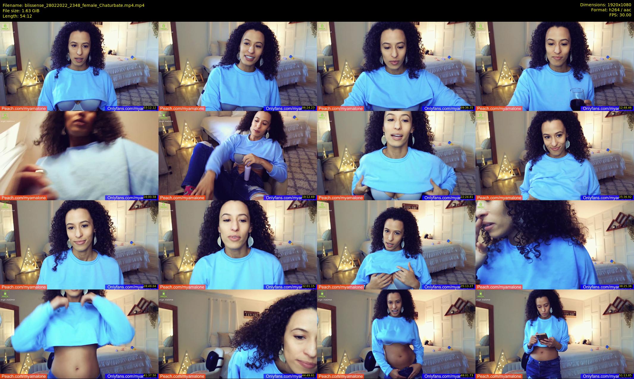 blissense — 55 minute Chaturbate female cam show recording, 1080p, Feb 28, 2022