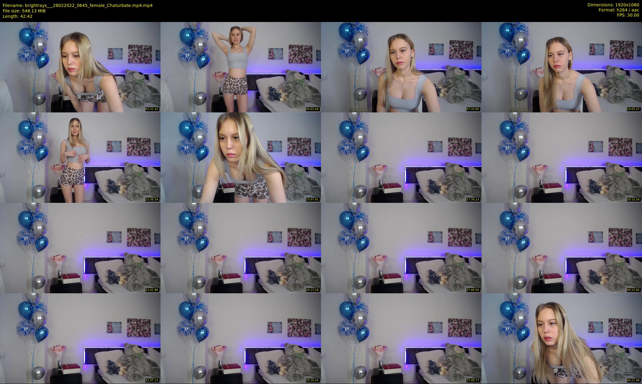 brightrays__ — 43 minute Chaturbate female cam show recording, 1080p, Feb 28, 2022