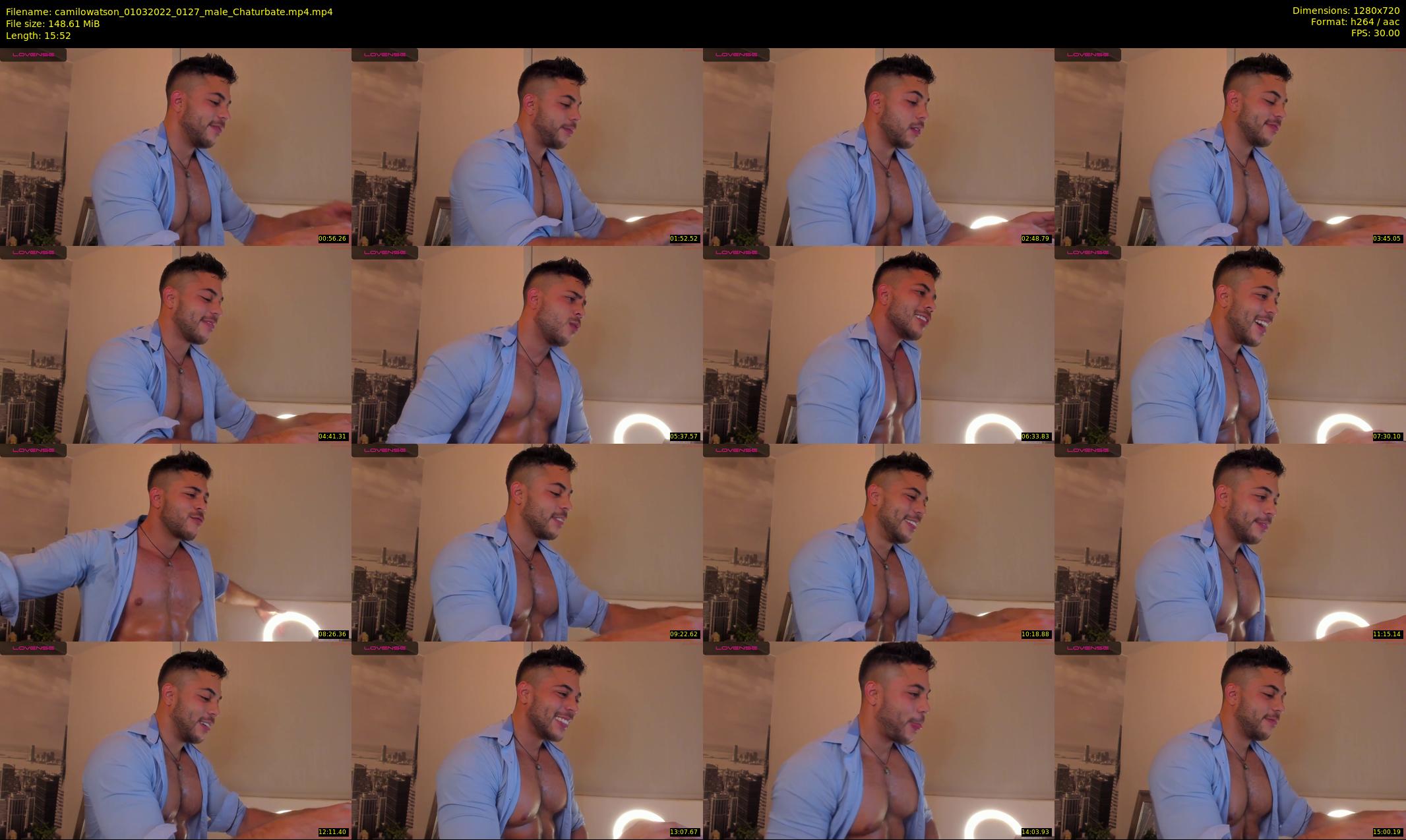 camilowatson — 16 minute Chaturbate male cam show recording, 720p, Mar 1, 2022