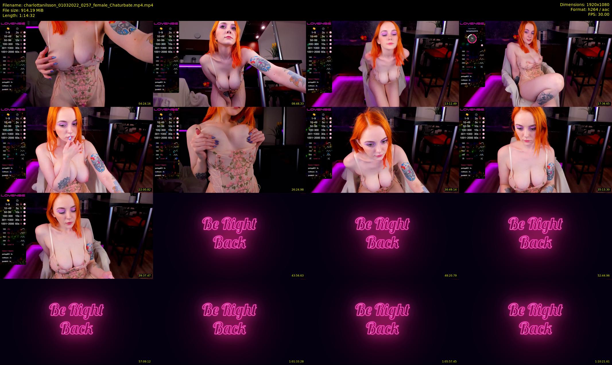 charlottanilsson — 75 minute Chaturbate female cam show recording, 1080p, Mar 1, 2022