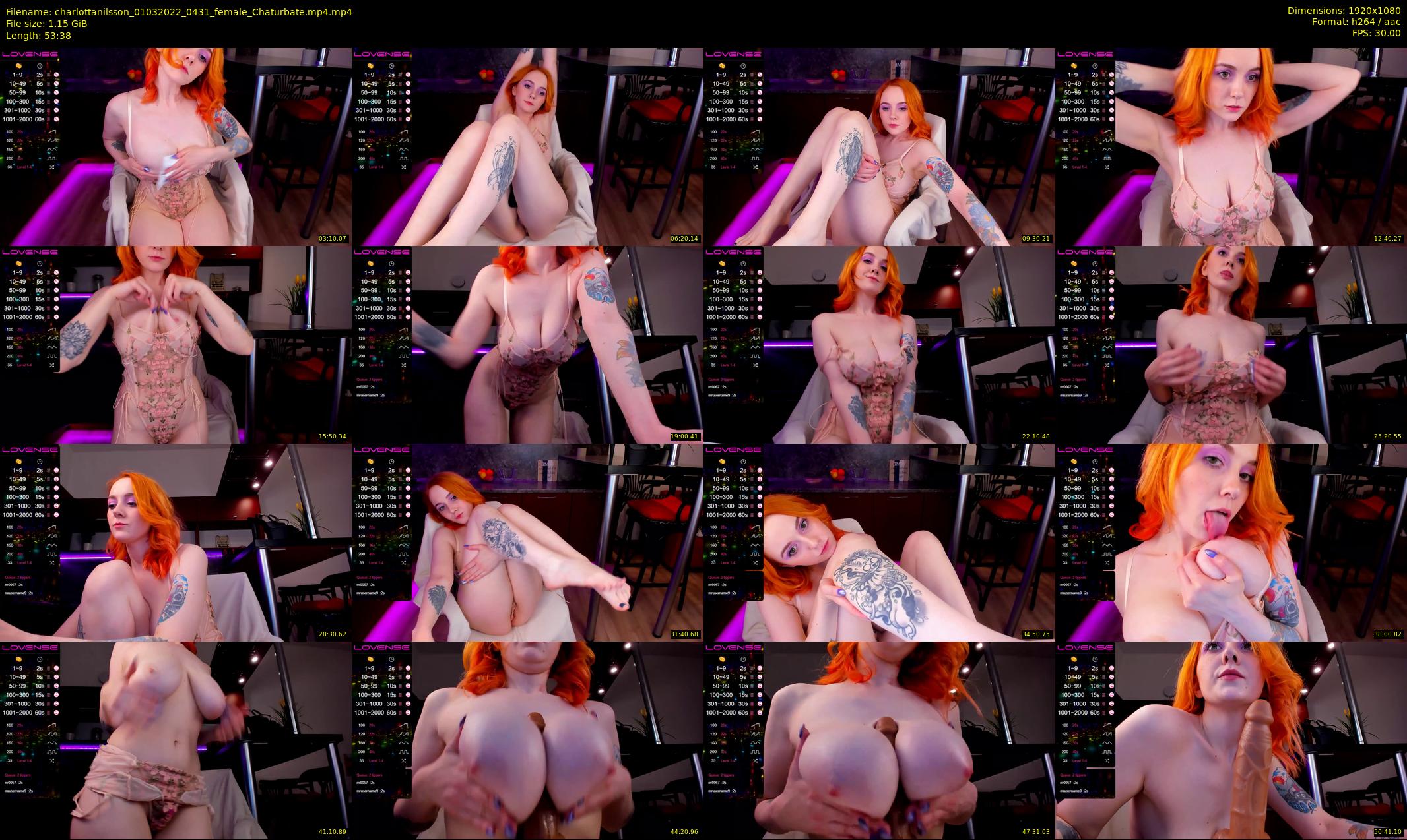 charlottanilsson — 54 minute Chaturbate female cam show recording, 1080p, Mar 1, 2022