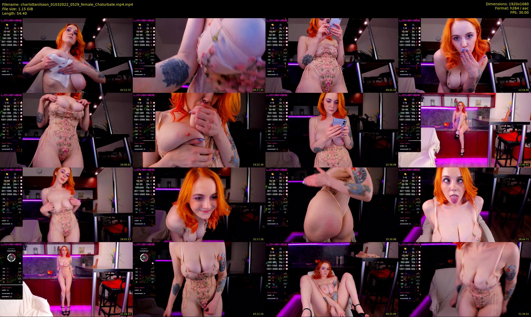 charlottanilsson — 55 minute Chaturbate female cam show recording, 1080p, Mar 1, 2022