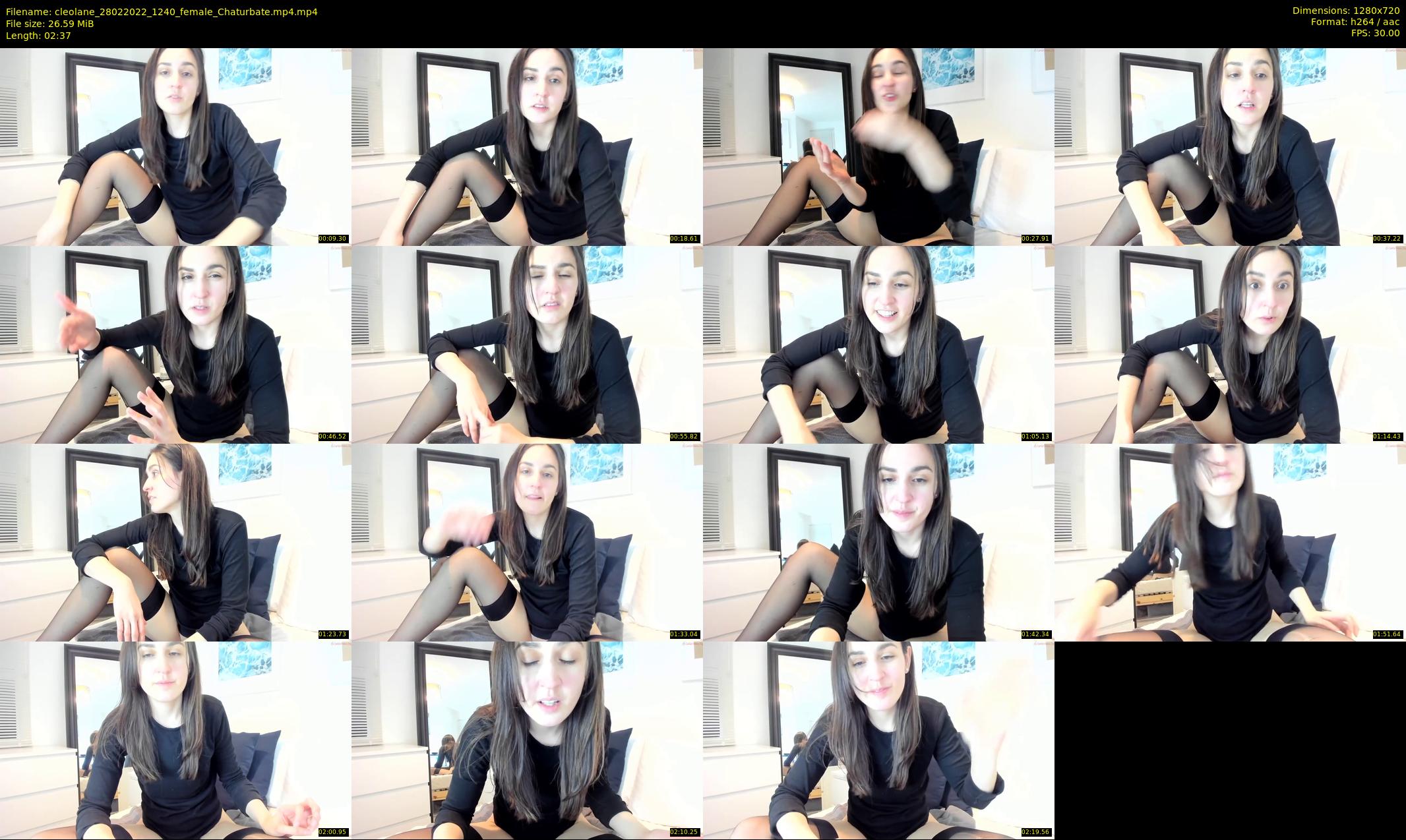 cleolane — 3 minute Chaturbate female cam show recording, 720p, Feb 28, 2022