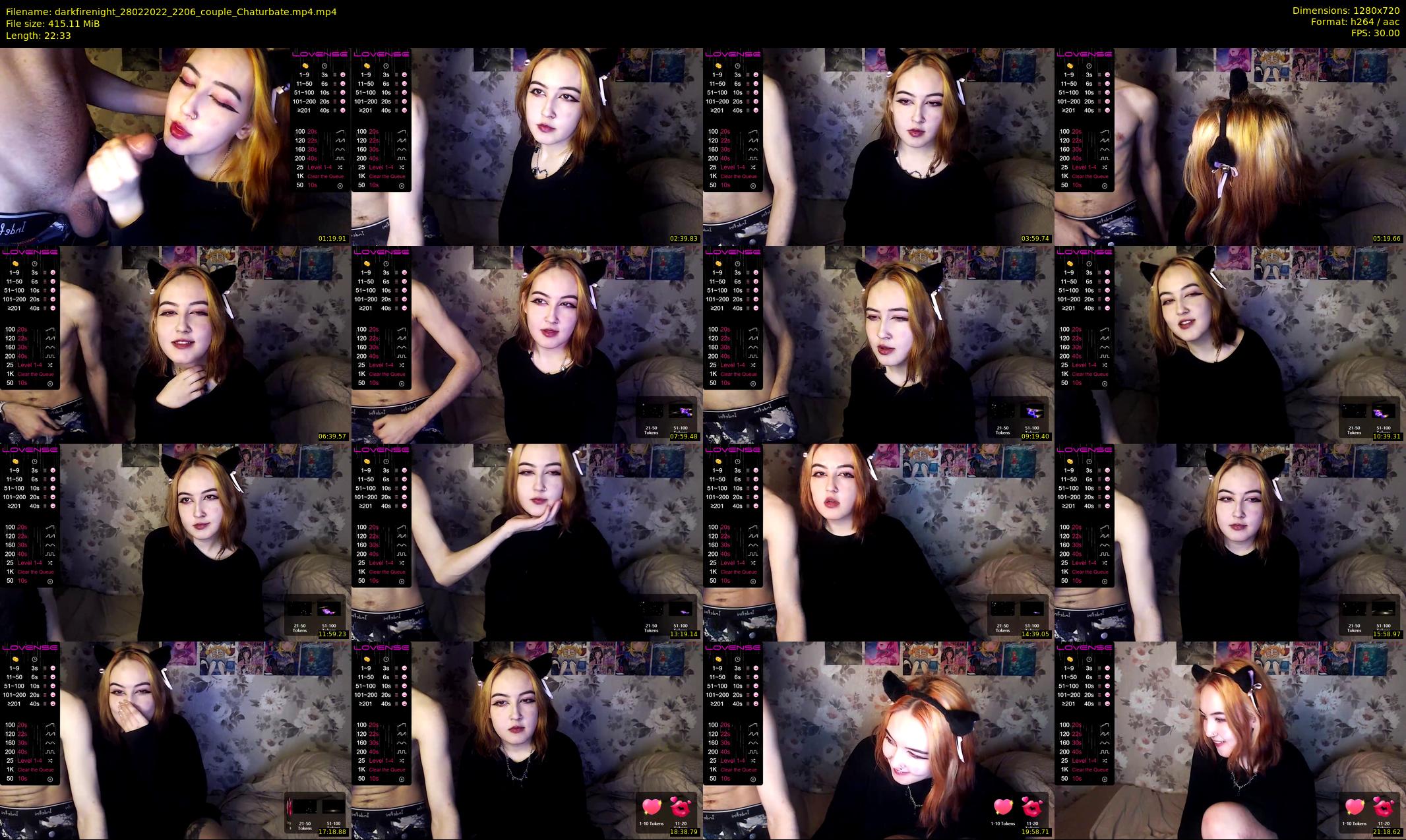 darkfirenight — 23 minute Chaturbate couple cam show recording, 720p, Feb 28, 2022