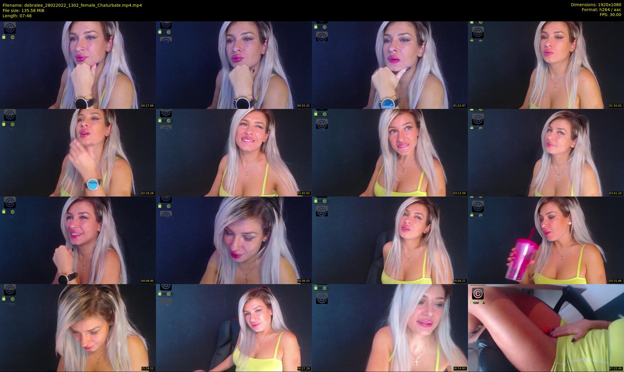 debralee — 8 minute Chaturbate female cam show recording, 1080p, Feb 28, 2022