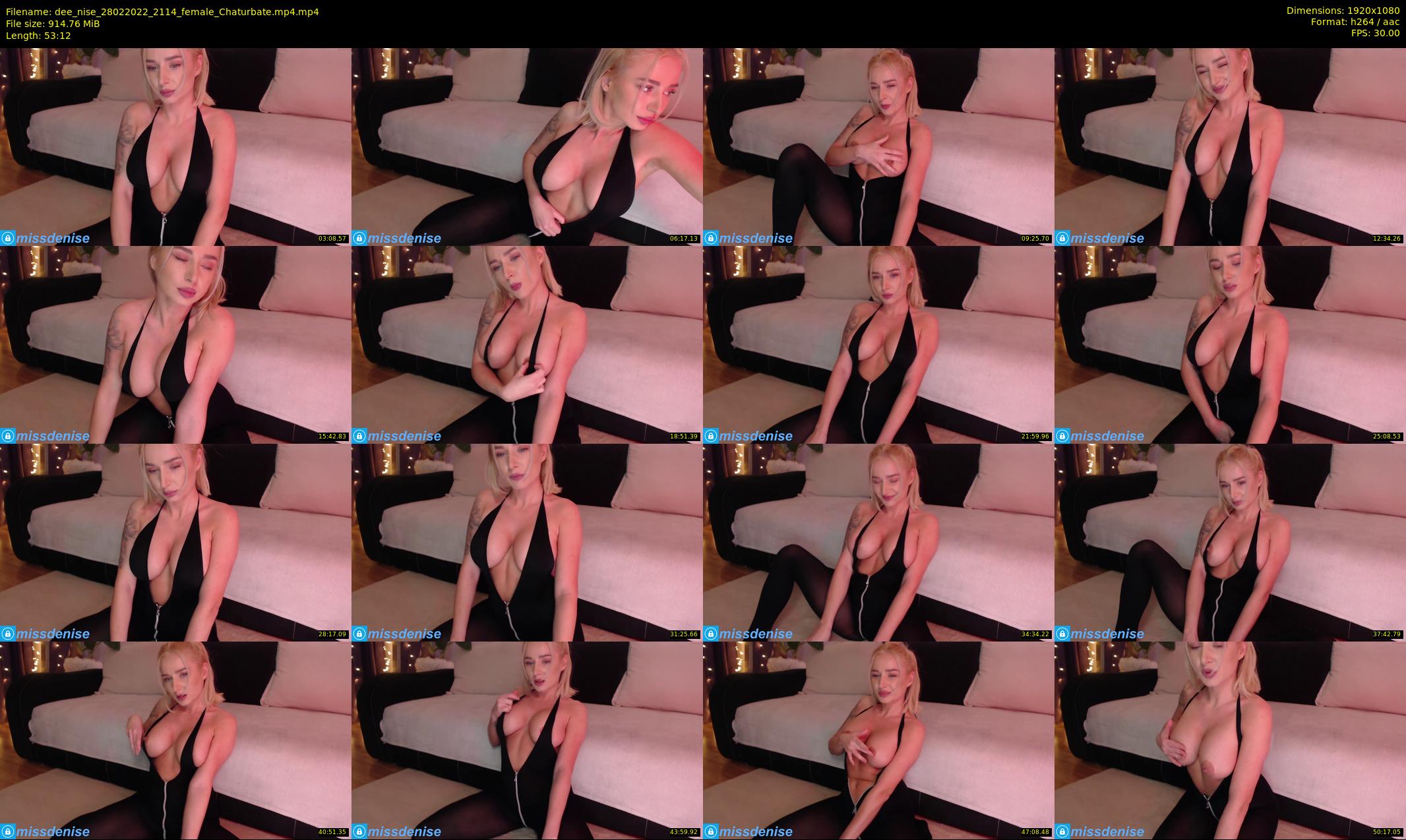 dee_nise — 54 minute Chaturbate female cam show recording, 1080p, Feb 28, 2022
