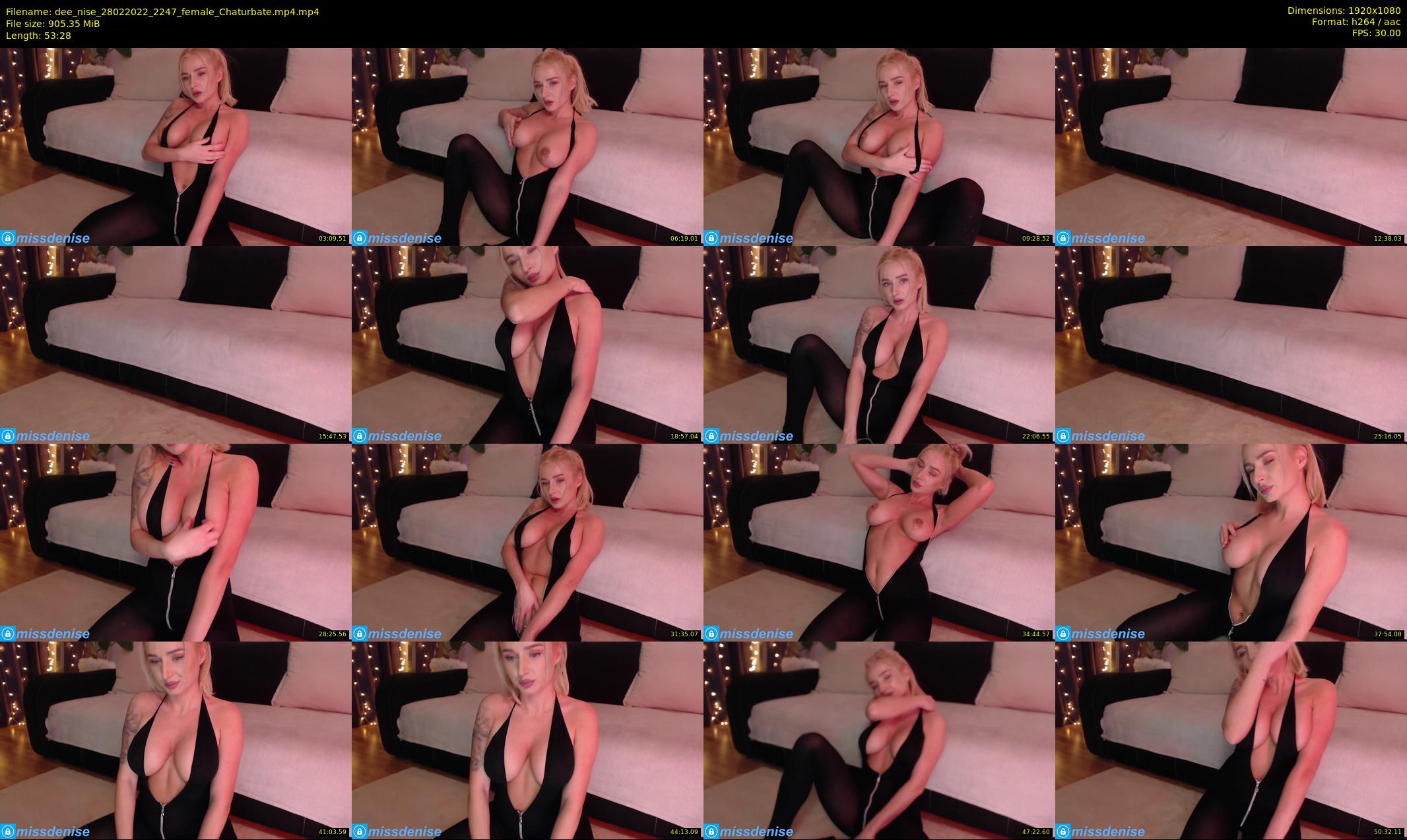 dee_nise — 54 minute Chaturbate female cam show recording, 1080p, Feb 28, 2022