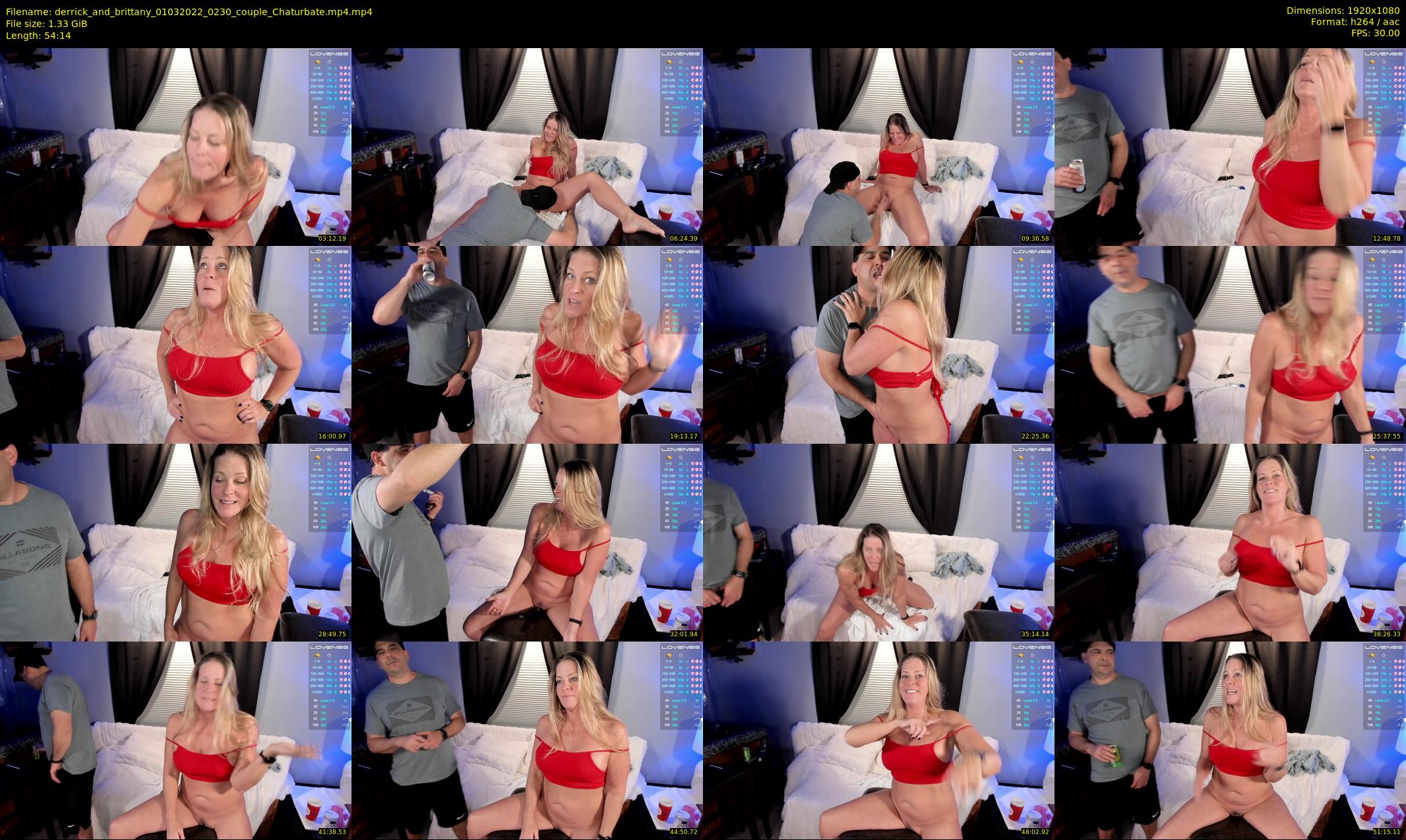 derrick_and_brittany — 55 minute Chaturbate couple cam show recording, 1080p, Mar 1, 2022
