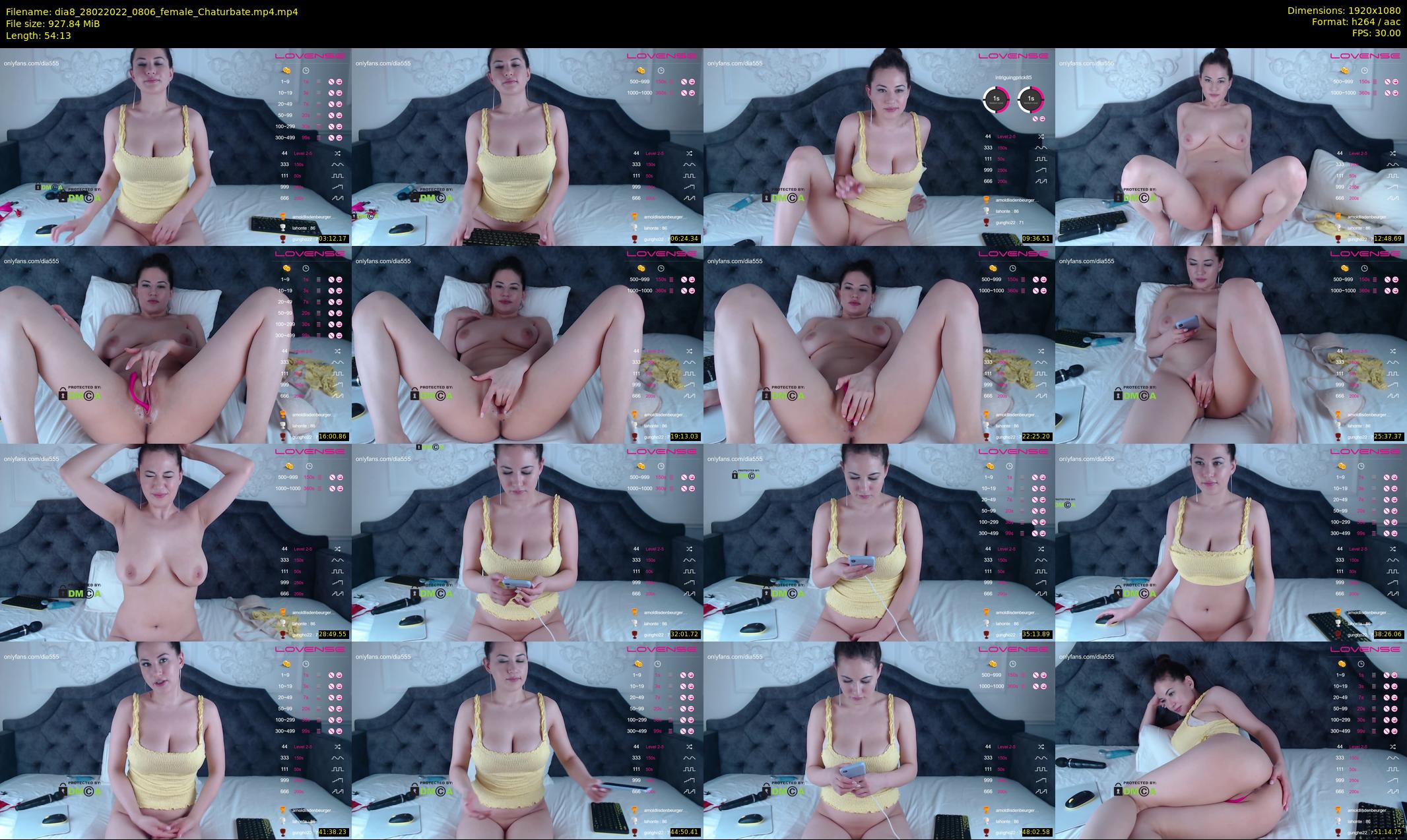 dia8 — 55 minute Chaturbate female cam show recording, 1080p, Feb 28, 2022