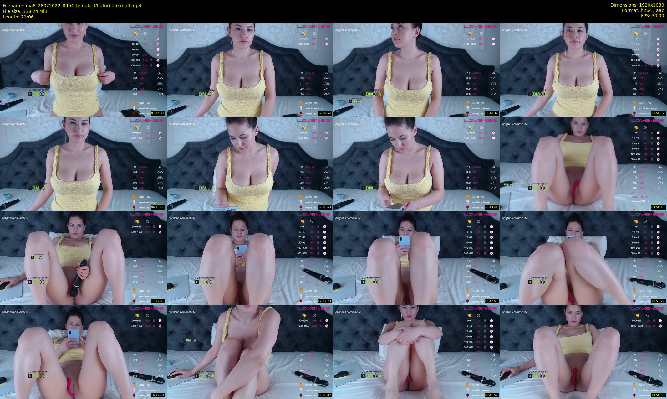 dia8 — 22 minute Chaturbate female cam show recording, 1080p, Feb 28, 2022