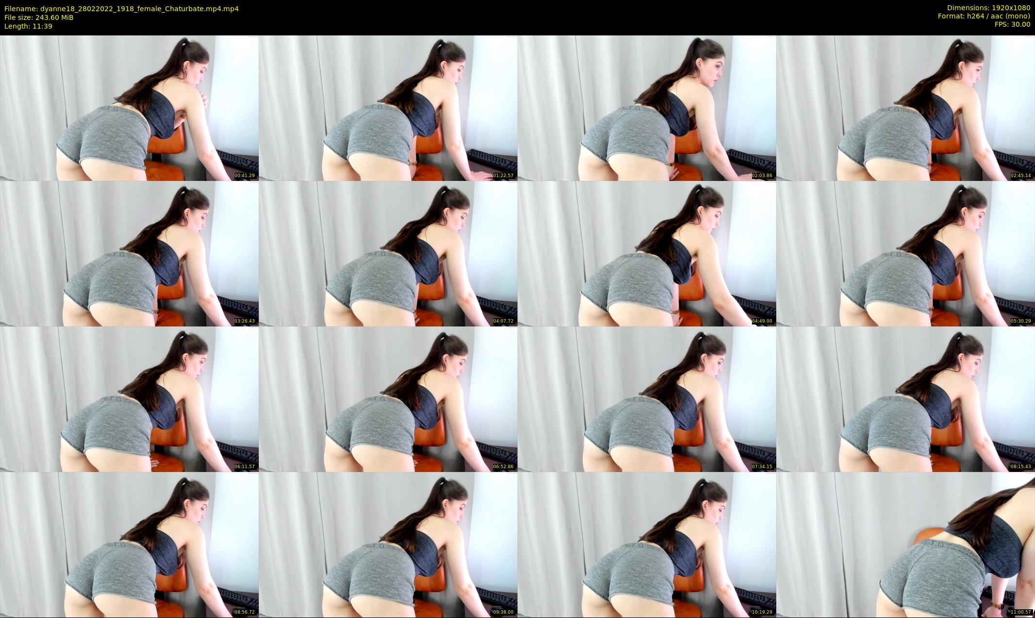 dyanne18 — 12 minute Chaturbate female cam show recording, 1080p, Feb 28, 2022