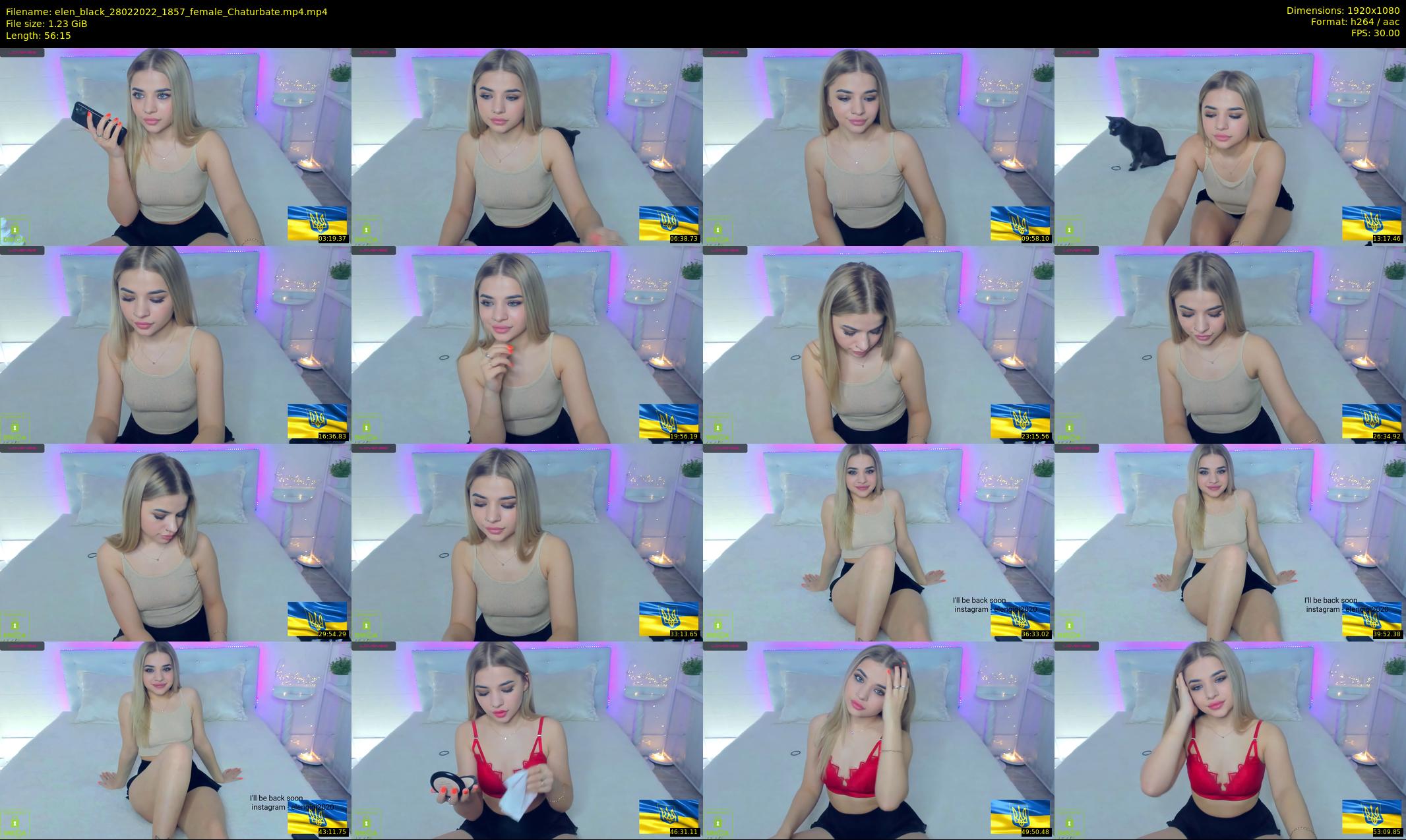elen_black — 57 minute Chaturbate female cam show recording, 1080p, Feb 28, 2022
