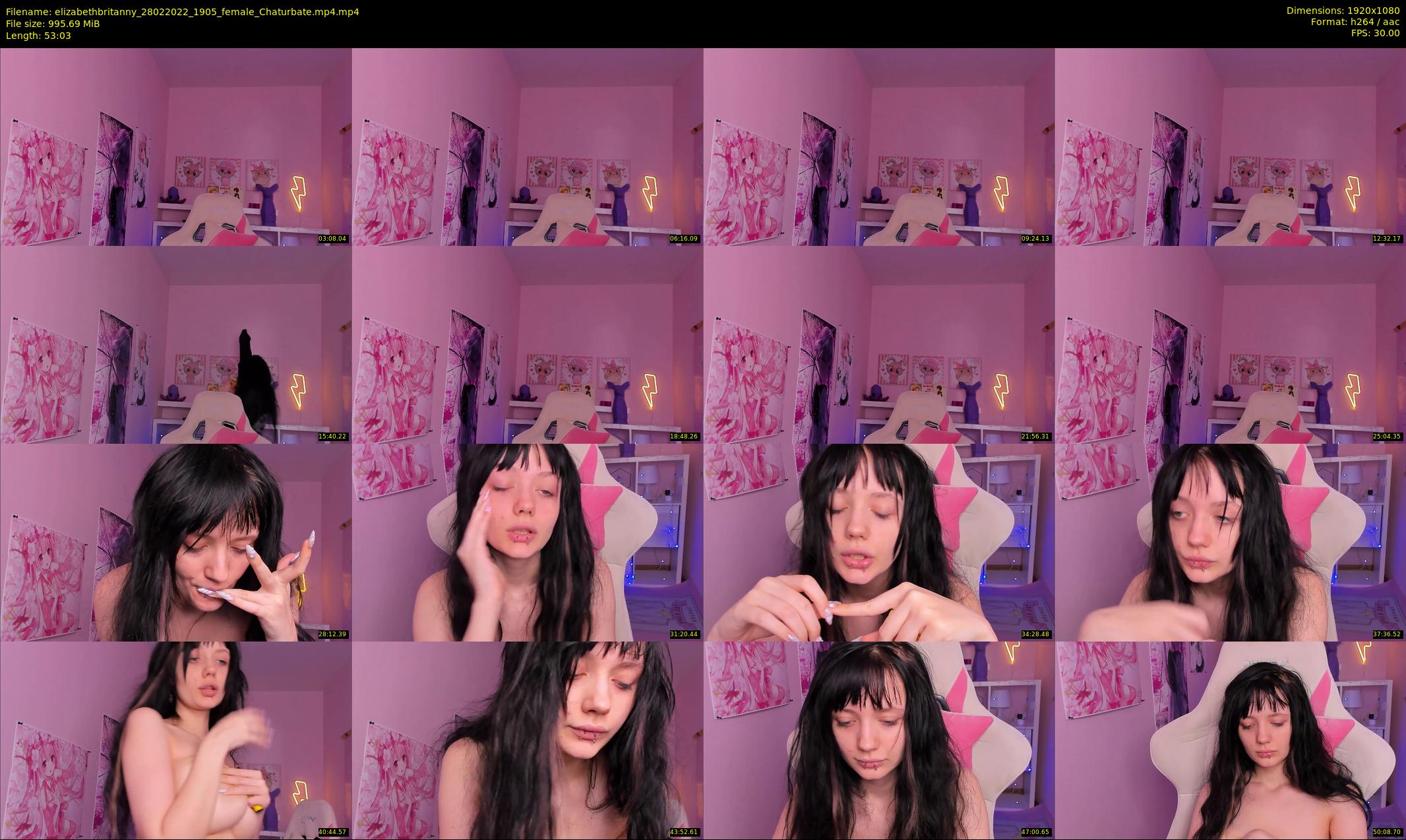 elizabethbritanny — 54 minute Chaturbate female cam show recording, 1080p, Feb 28, 2022