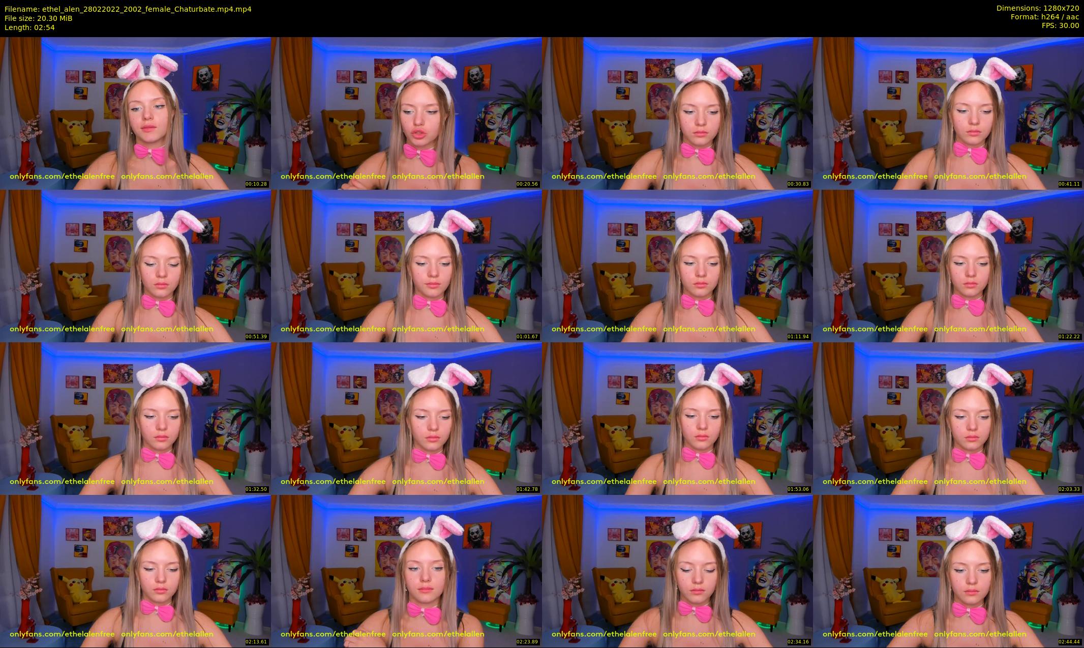 ethel_alen — 3 minute Chaturbate female cam show recording, 720p, Feb 28, 2022