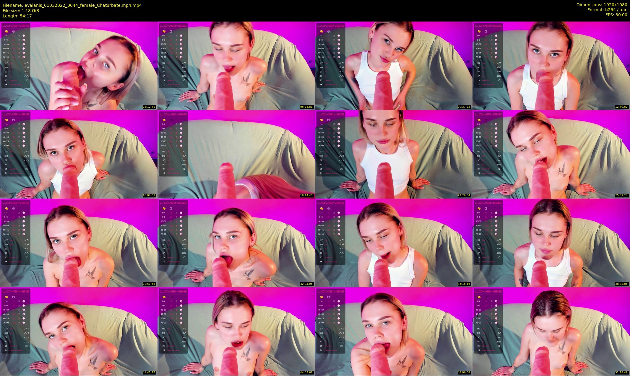 evalanis — 55 minute Chaturbate couple cam show recording, 1080p, Mar 1, 2022