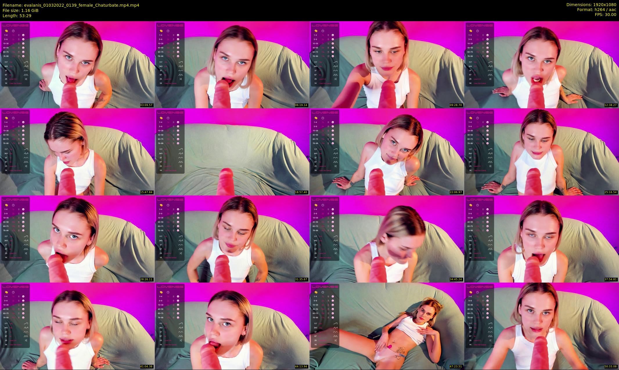 evalanis — 54 minute Chaturbate couple cam show recording, 1080p, Mar 1, 2022