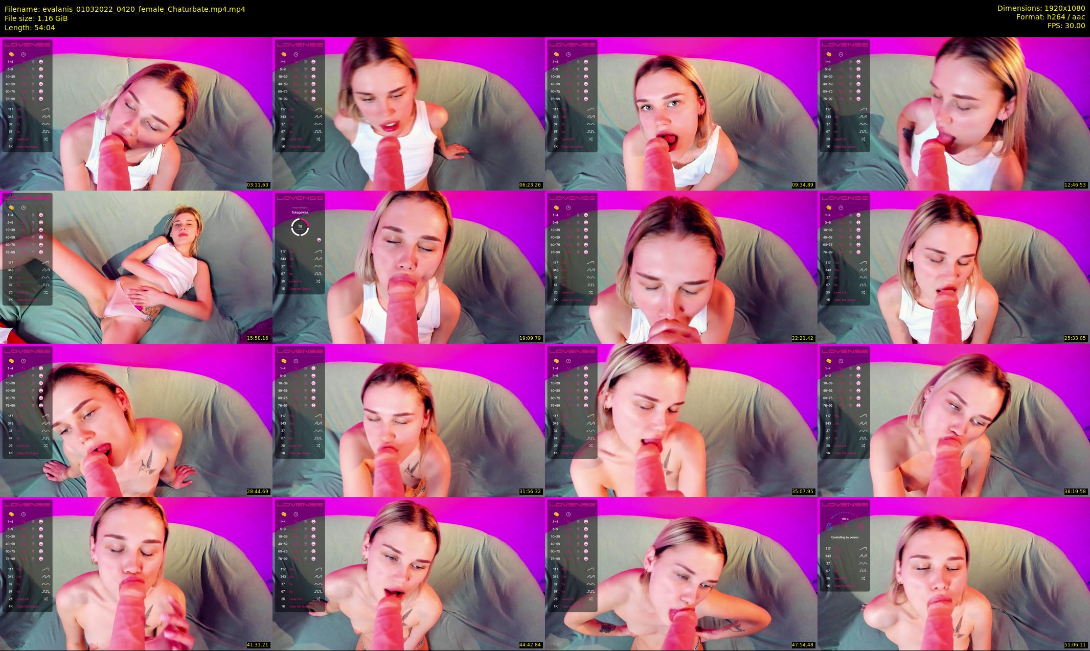 evalanis — 55 minute Chaturbate couple cam show recording, 1080p, Mar 1, 2022
