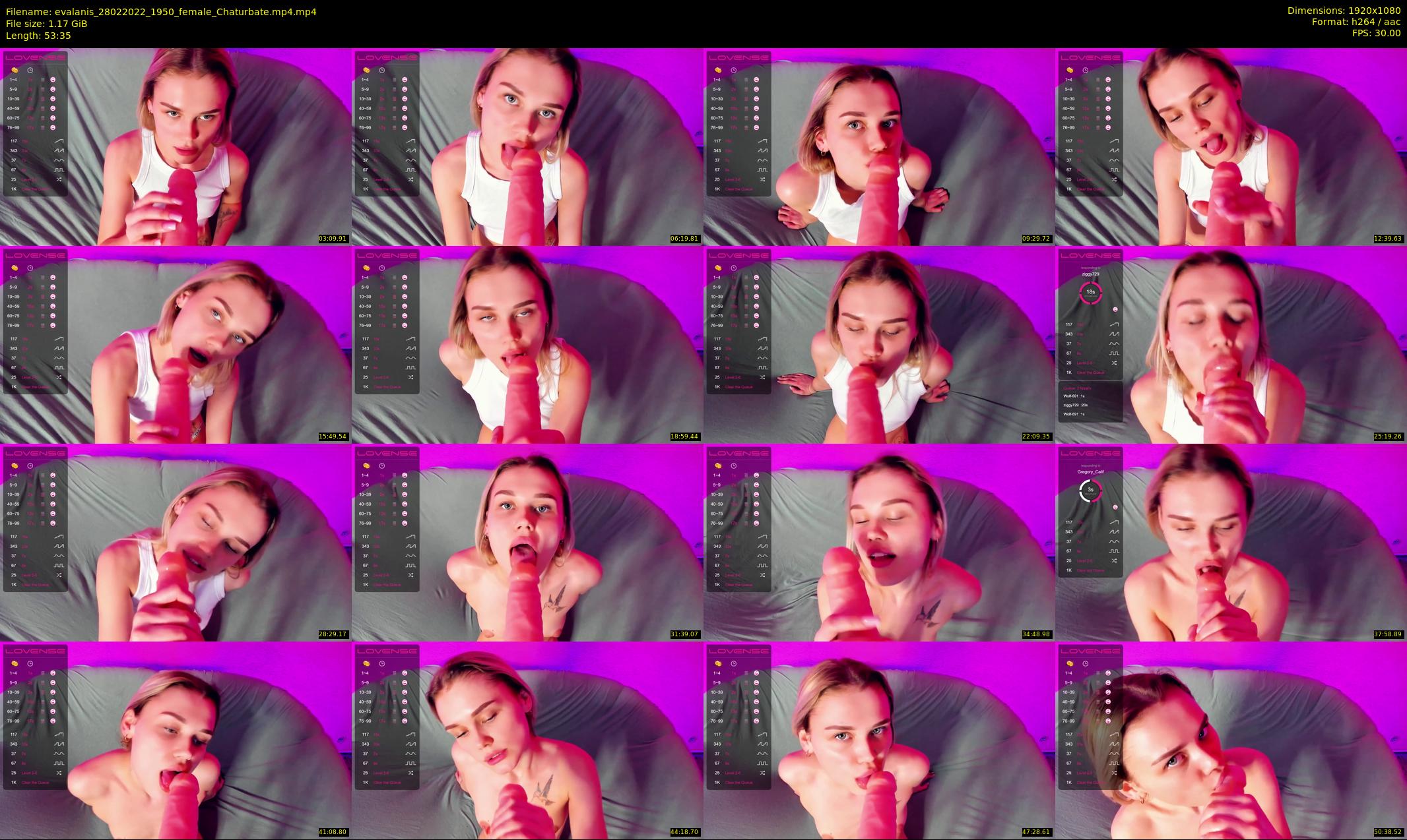 evalanis — 54 minute Chaturbate couple cam show recording, 1080p, Feb 28, 2022