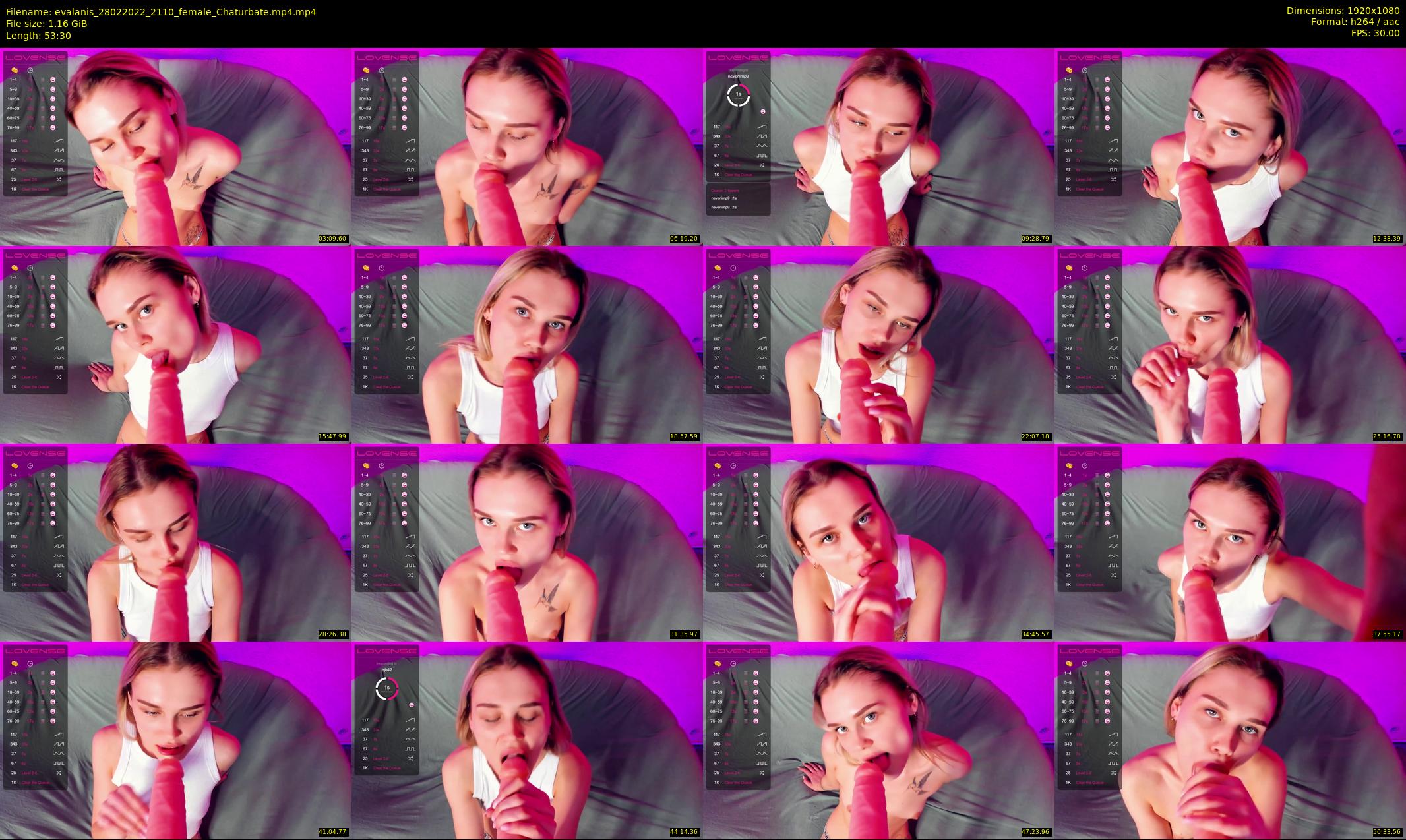 evalanis — 54 minute Chaturbate couple cam show recording, 1080p, Feb 28, 2022