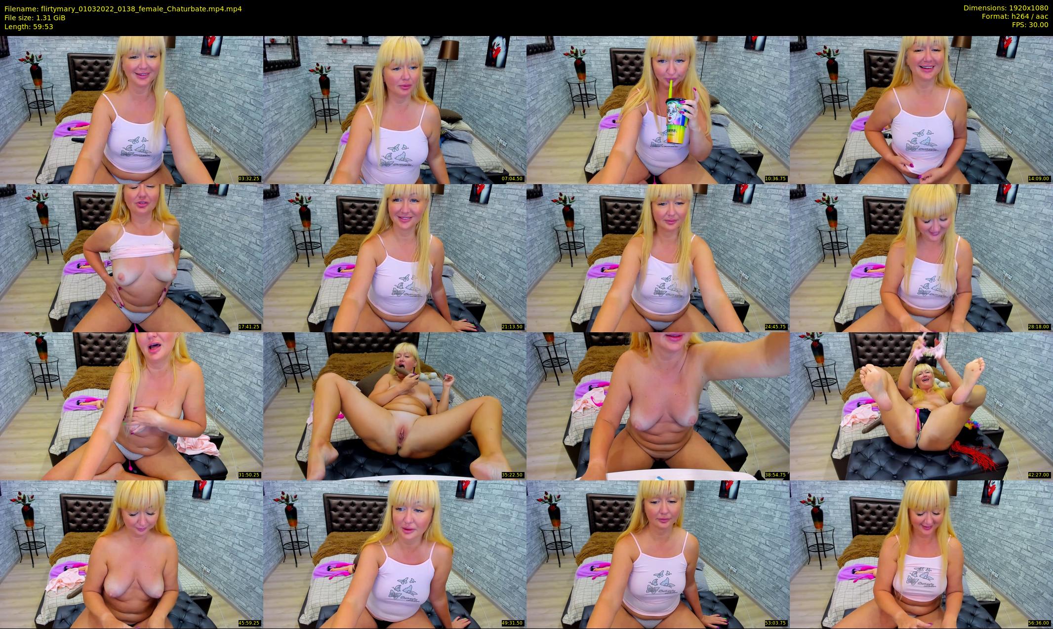 flirtymary — 60 minute Chaturbate female cam show recording, 1080p, Mar 1, 2022
