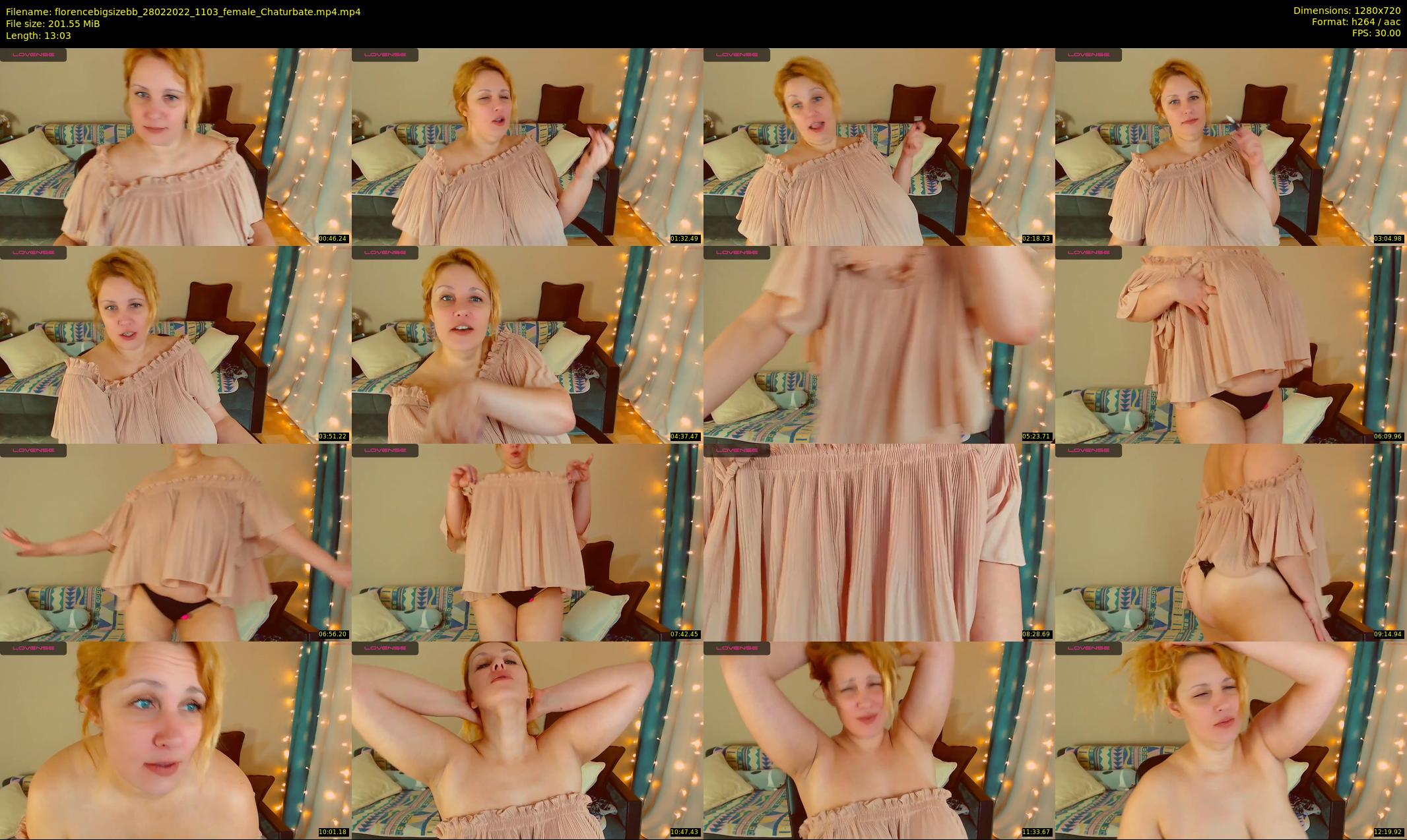 florencebigsizebb — 14 minute Chaturbate female cam show recording, 720p, Feb 28, 2022