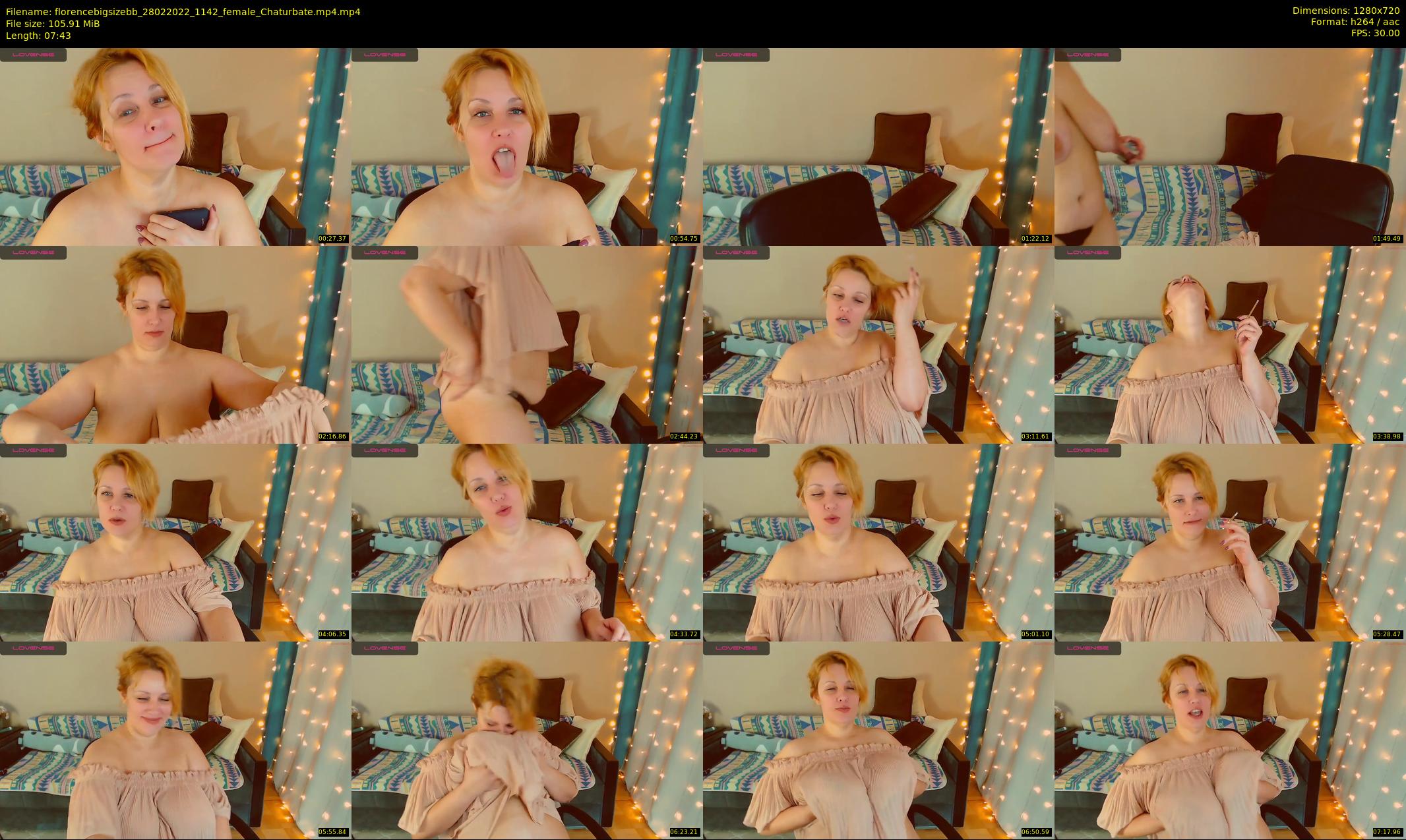 florencebigsizebb — 8 minute Chaturbate female cam show recording, 720p, Feb 28, 2022