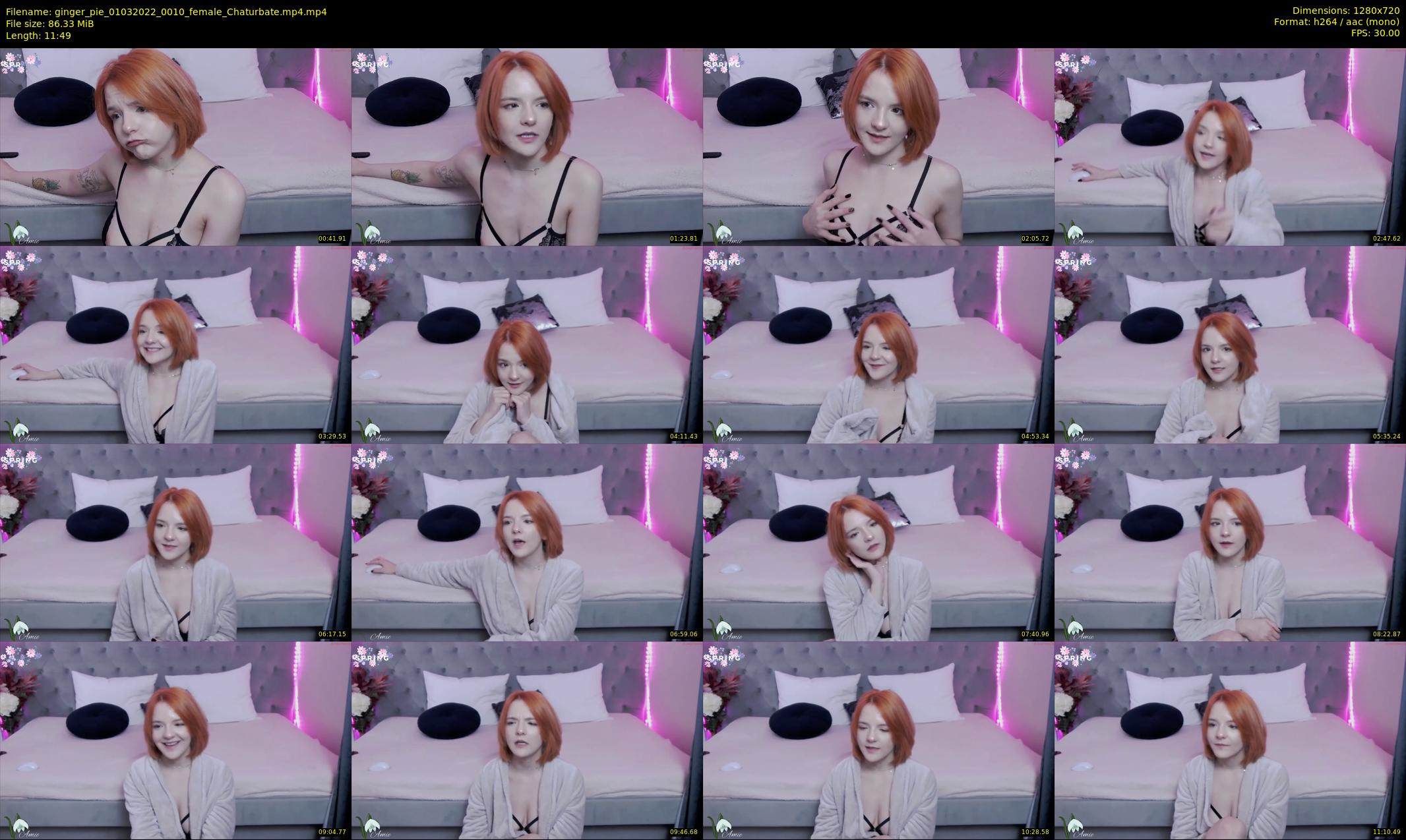 ginger_pie — 12 minute Chaturbate female cam show recording, 720p, Mar 1, 2022
