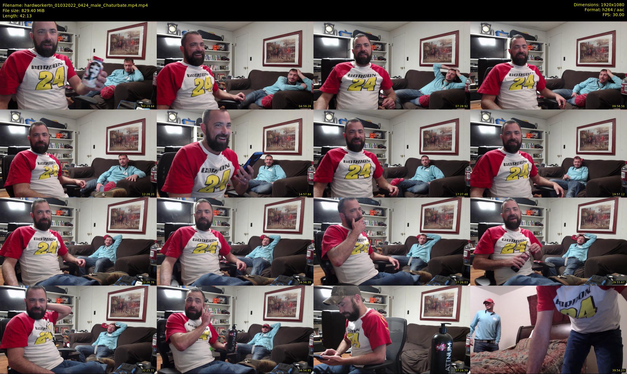 hardworkertn — 43 minute Chaturbate male cam show recording, 1080p, Mar 1, 2022