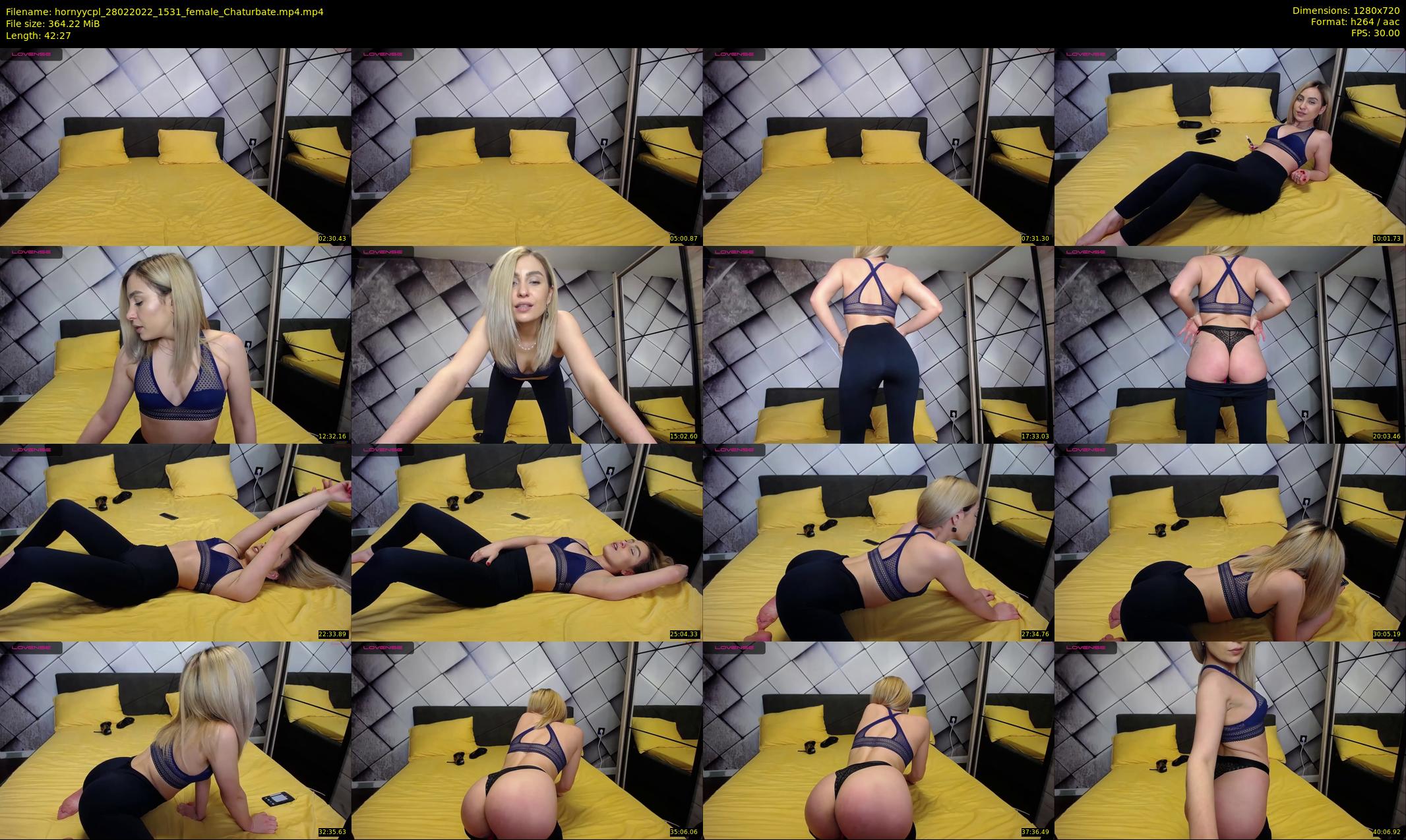 hornyycpl — 43 minute Chaturbate couple cam show recording, 720p, Feb 28, 2022