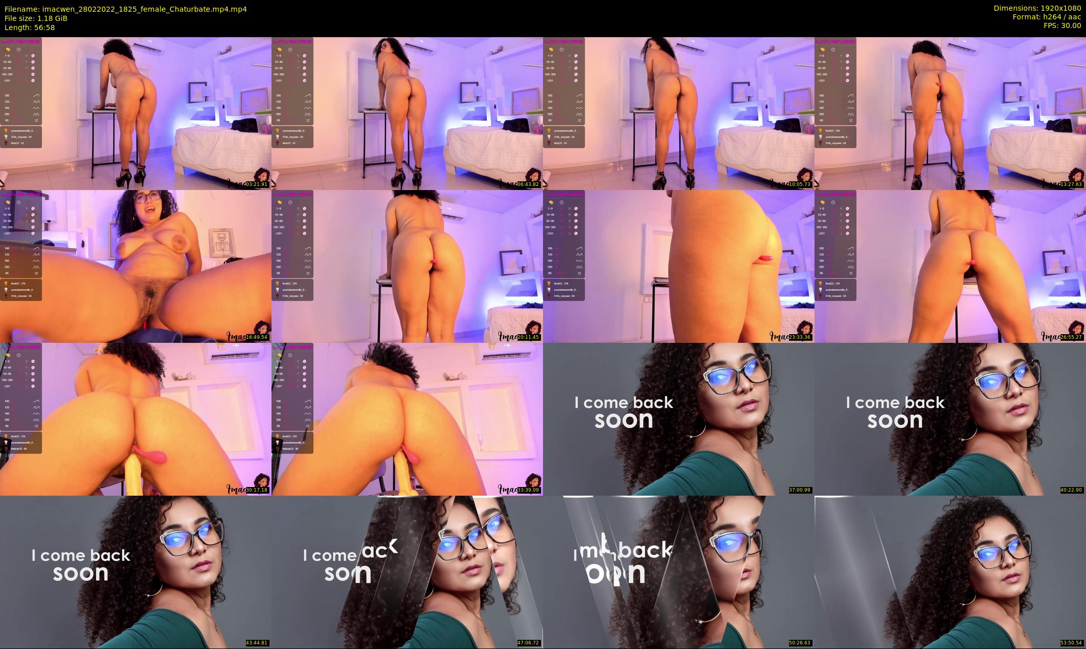 imacwen — 57 minute Chaturbate female cam show recording, 1080p, Feb 28, 2022