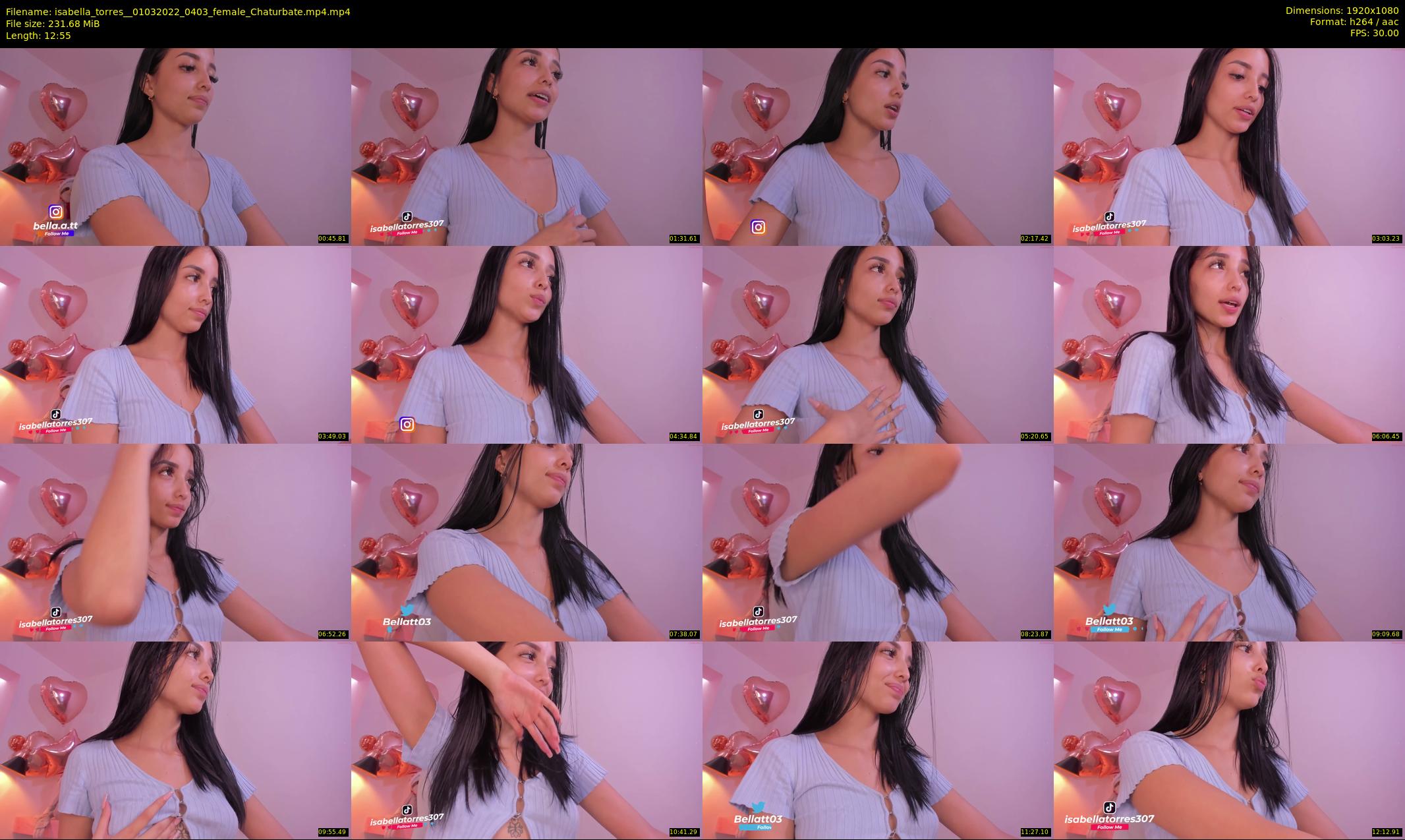 isabella_torres_ — 13 minute Chaturbate female cam show recording, 1080p, Mar 1, 2022