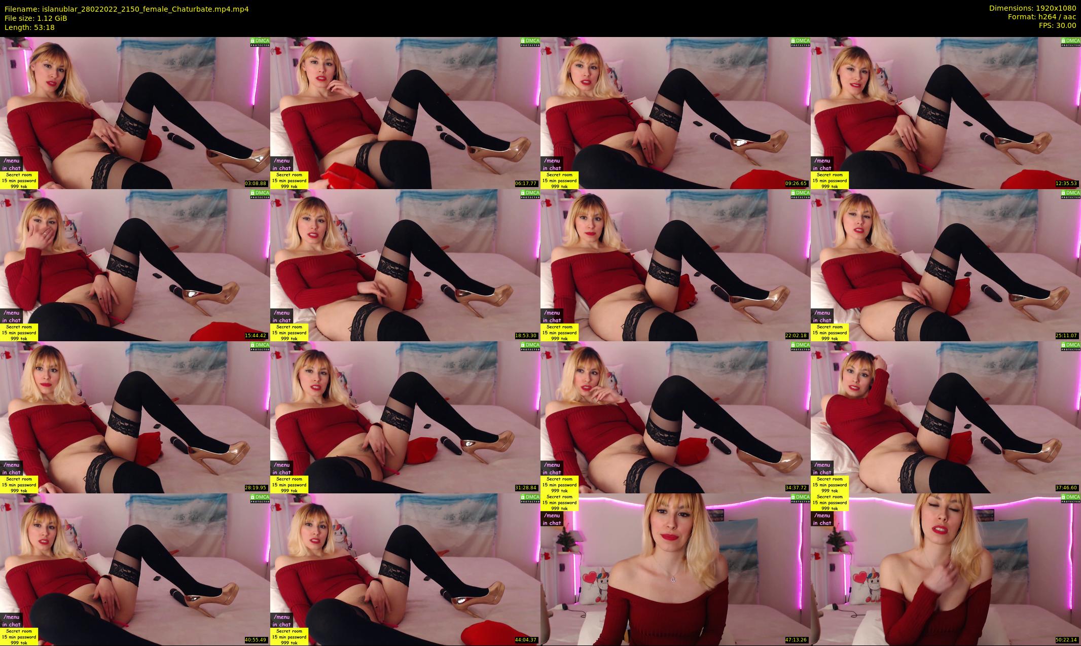 islanublar — 54 minute Chaturbate female cam show recording, 1080p, Feb 28, 2022