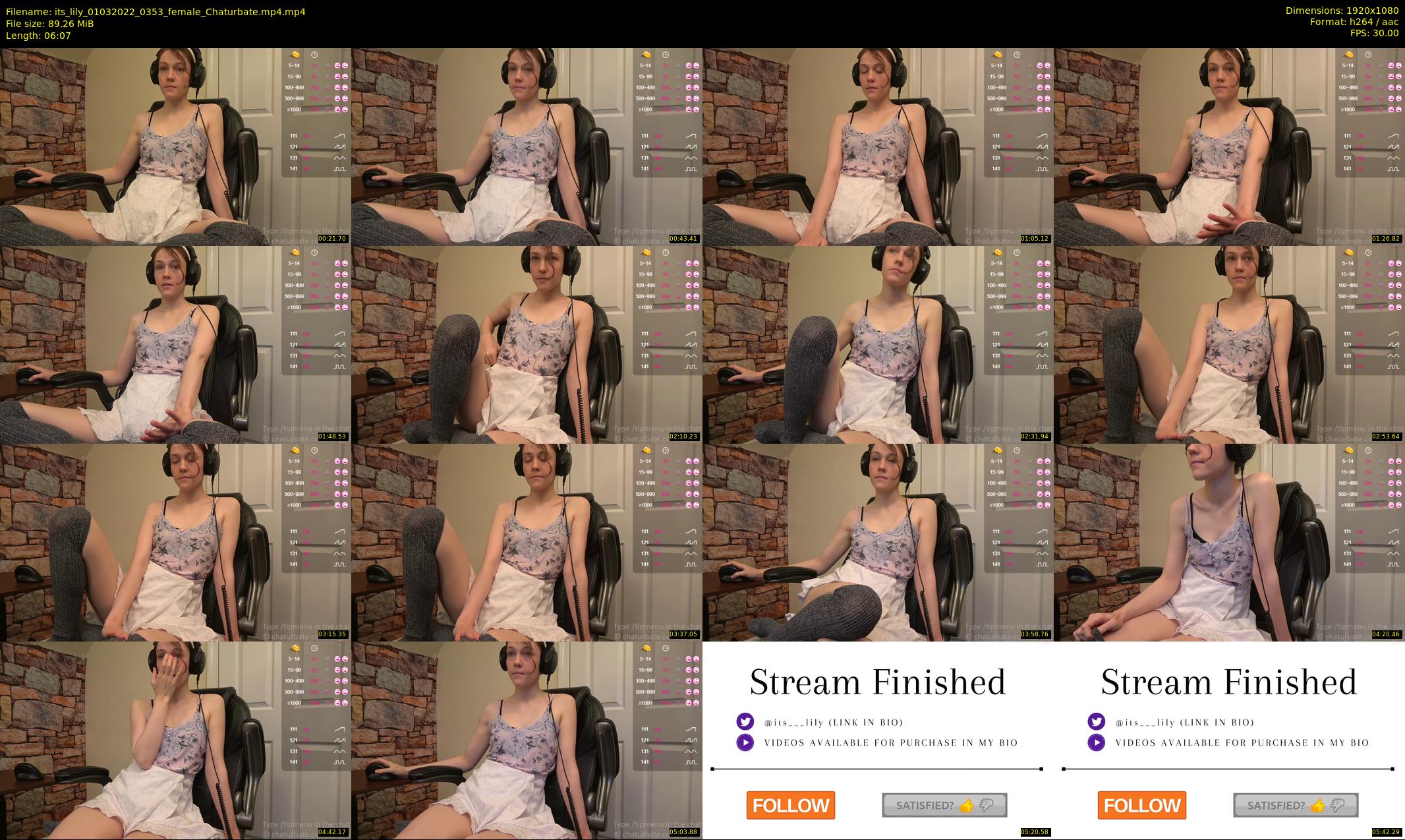 its_lily — 7 minute Chaturbate female cam show recording, 1080p, Mar 1, 2022