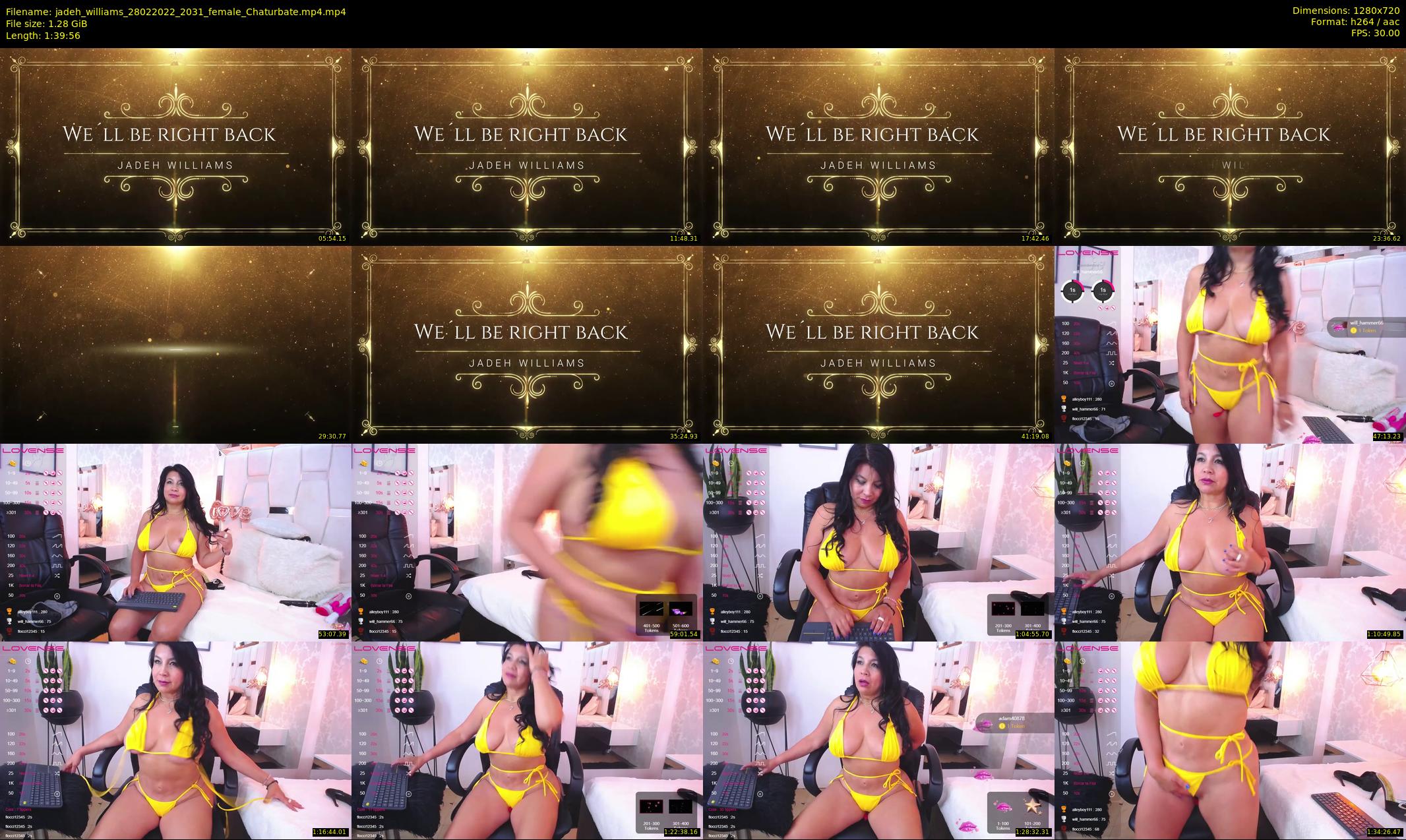 jadeh_williams — 100 minute Chaturbate female cam show recording, 720p, Feb 28, 2022