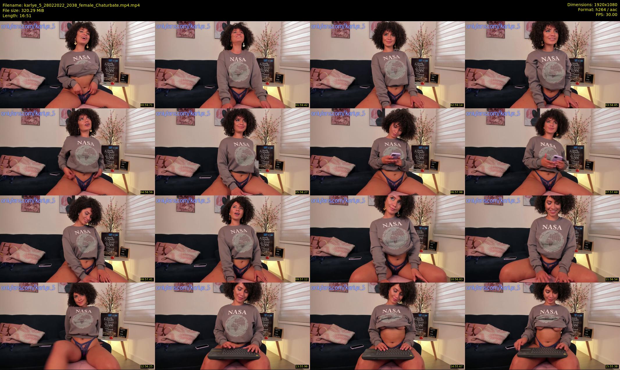 karlye_5 — 17 minute Chaturbate female cam show recording, 1080p, Feb 28, 2022