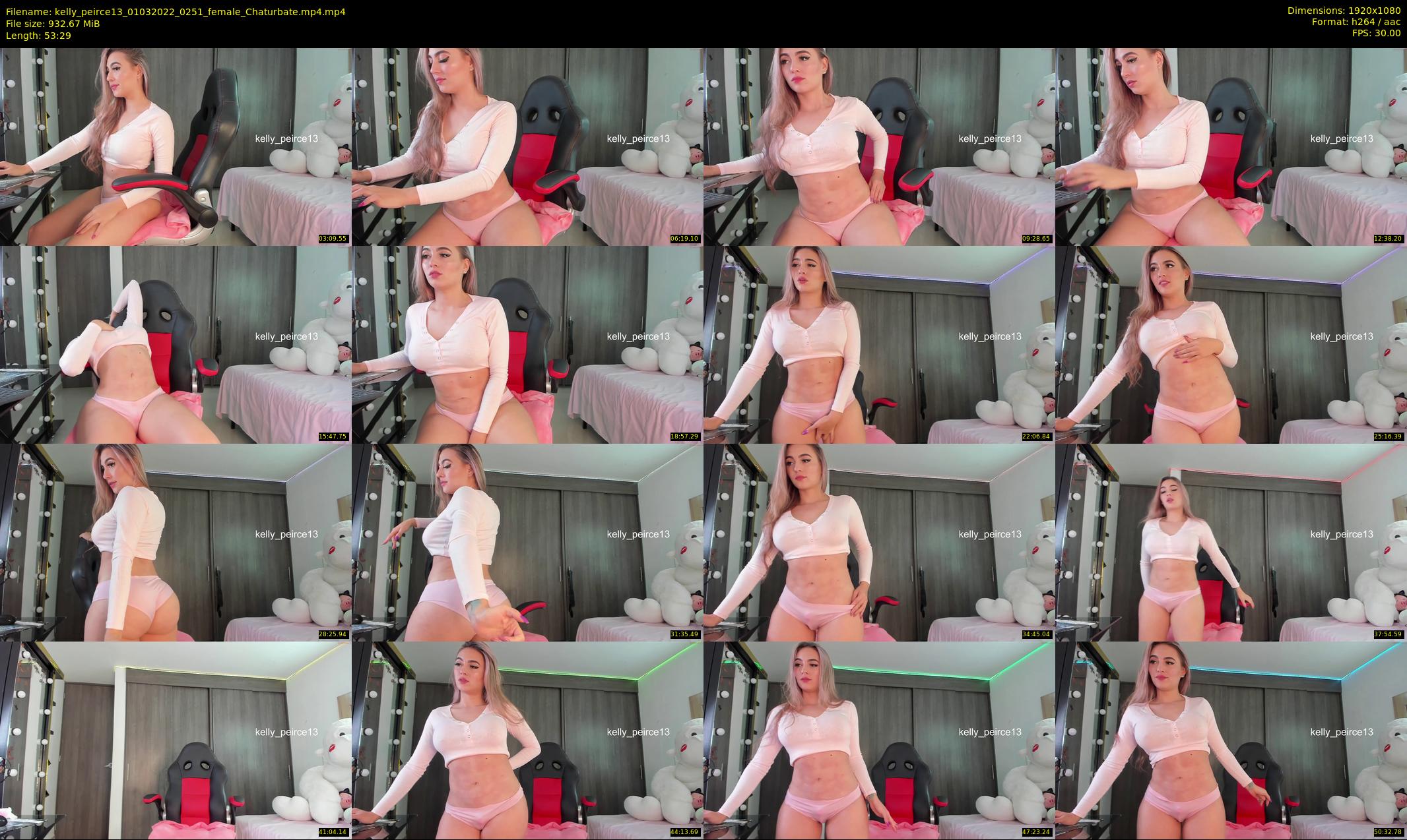 kelly_peirce13 — 54 minute Chaturbate female cam show recording, 1080p, Mar 1, 2022
