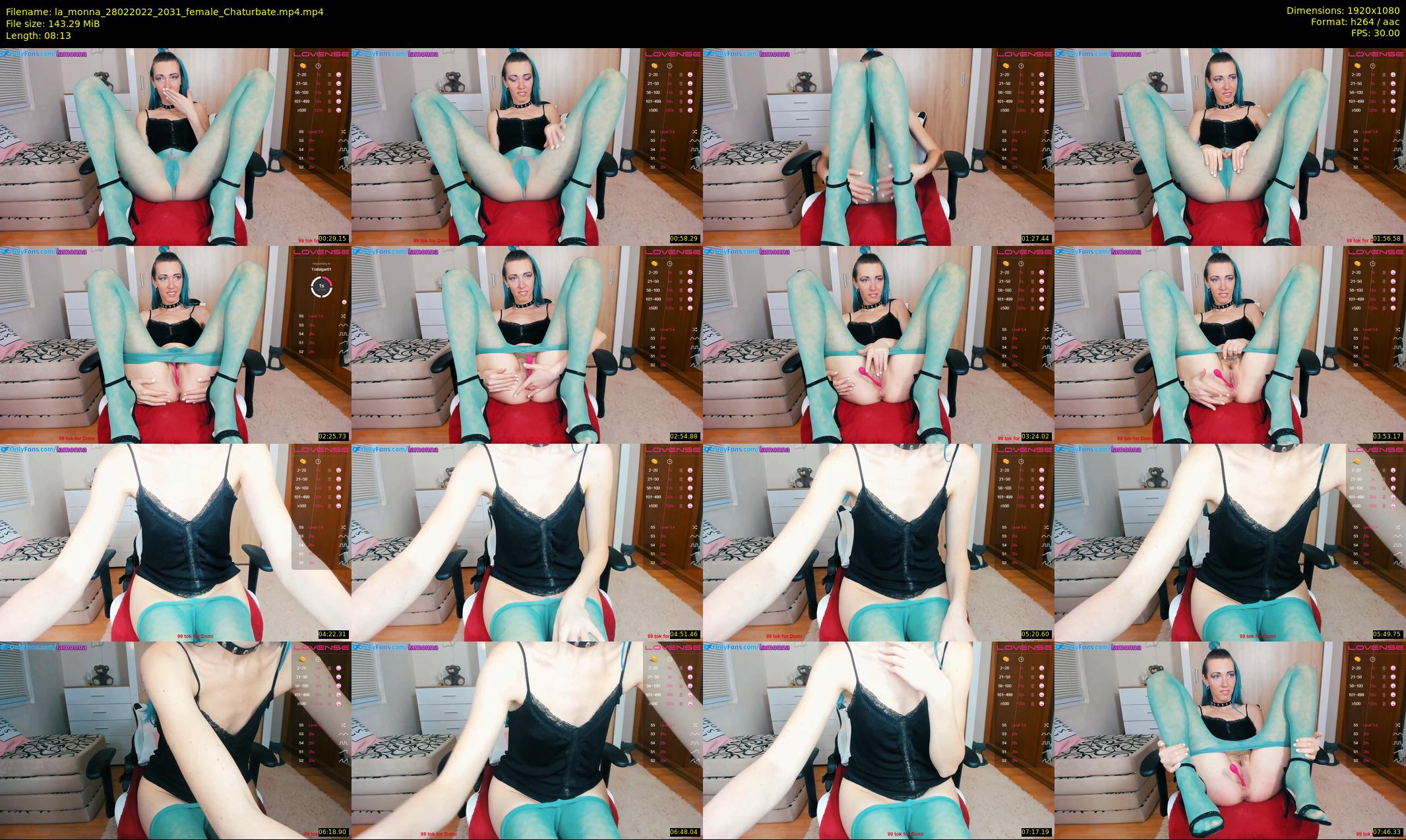 la_monna — 9 minute Chaturbate female cam show recording, 1080p, Feb 28, 2022